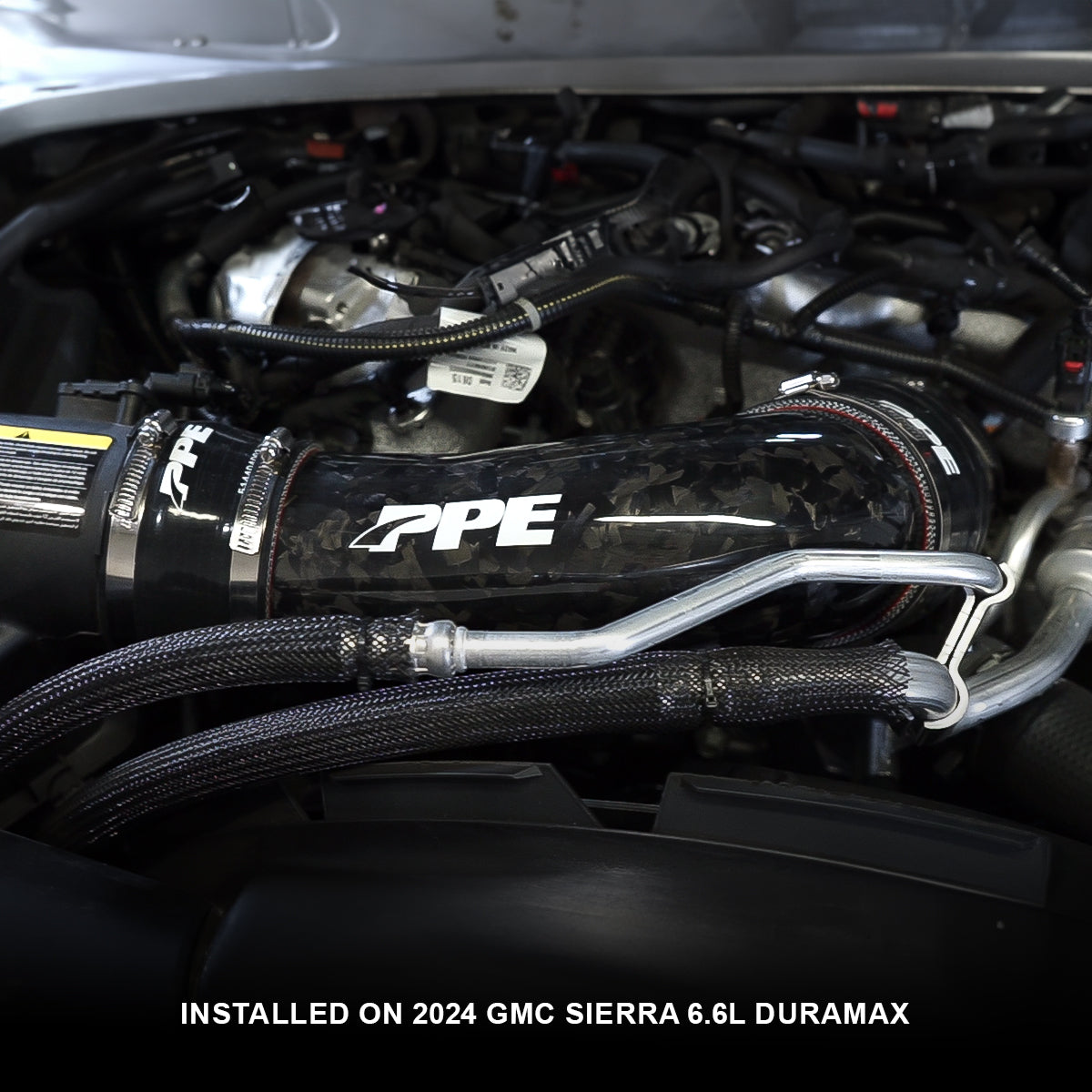 2020-2023 GM 6.6L Duramax Zilla Carbon Fiber Turbo Inlet Tube -  PPE, Pacific Performance Engineering