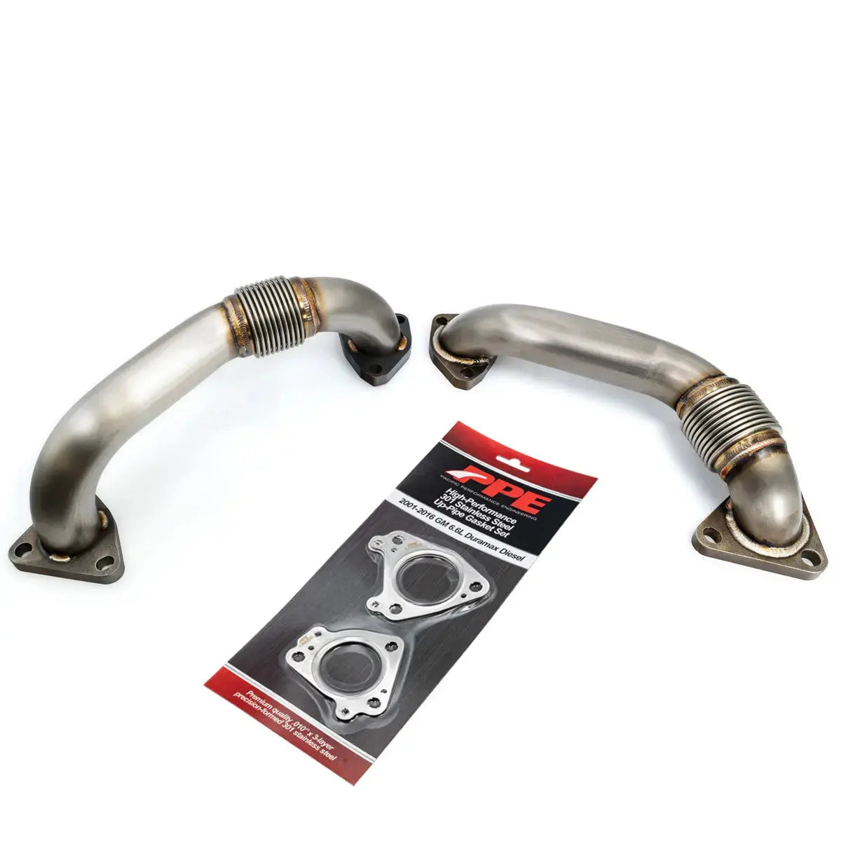 GM 6.6L Duramax OEM Length Replacement High Flow Up-Pipes Pacific Performance Engineering