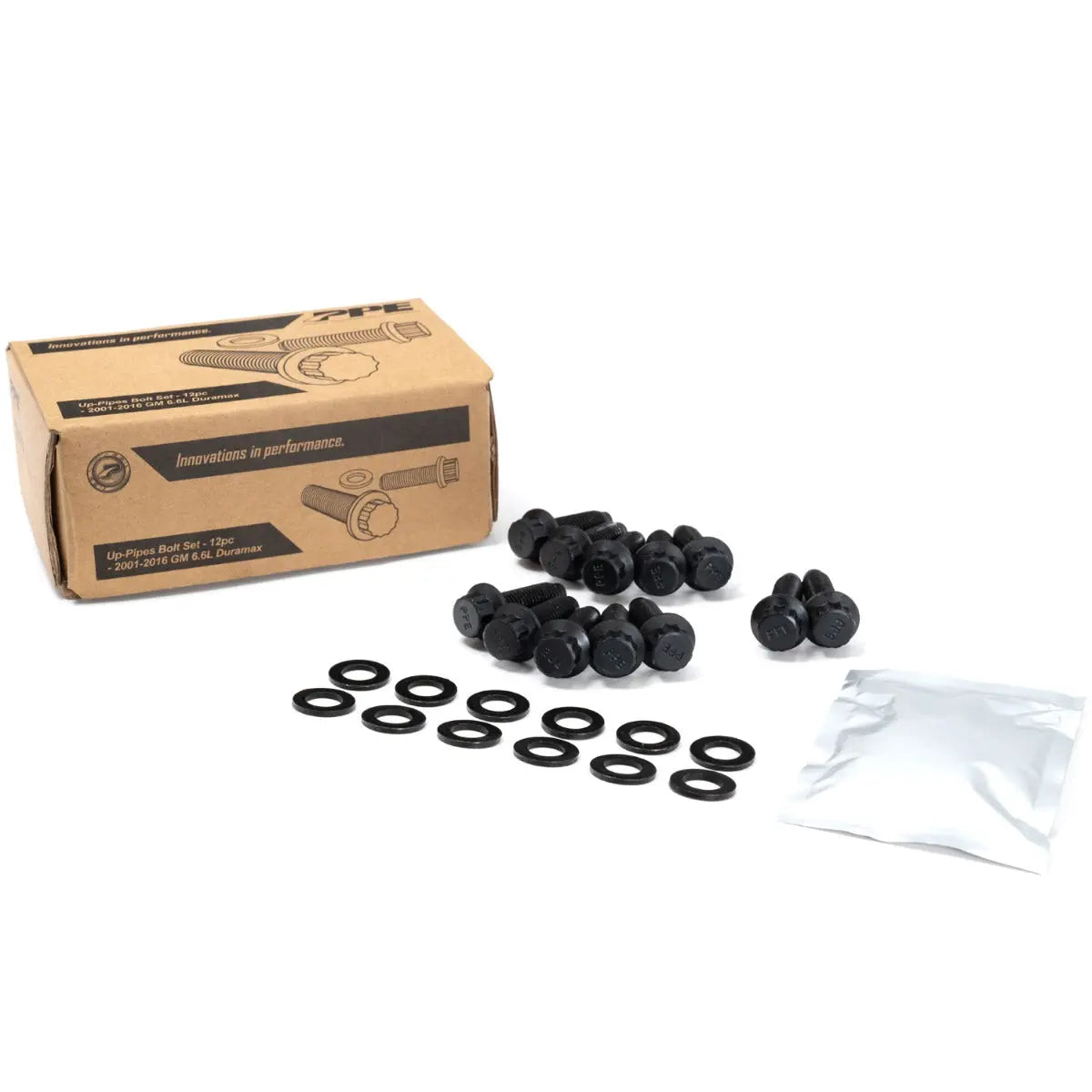 2001-2016 GM 6.6L Duramax Up-pipes Bolt Set (12pcs) Pacific Performance Engineering