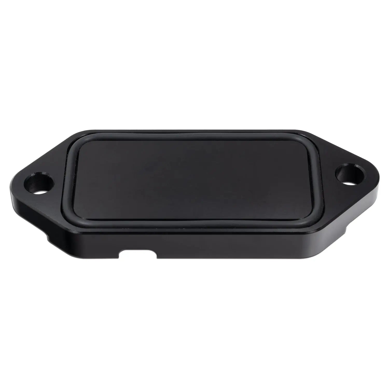 2001-2024 GM 6.6L Duramax Coolant Block-Off Plate - Billet Aluminum - Black Pacific Performance Engineering