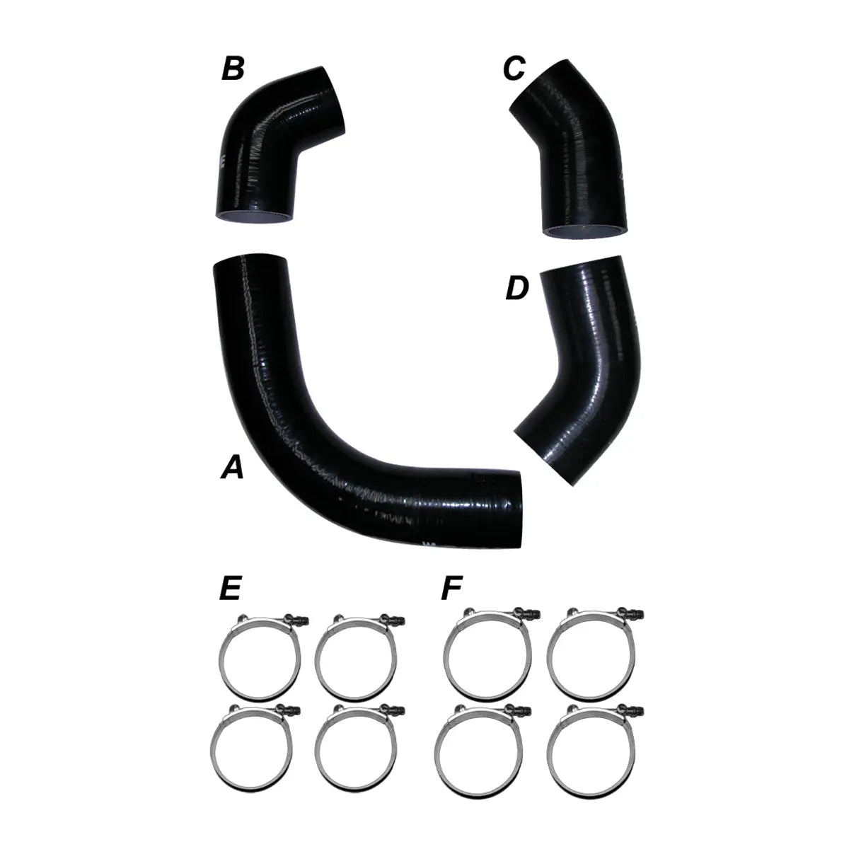 2001 GM 6.6L Duramax LB7 Intercooler Piping Silicone Hose Kit