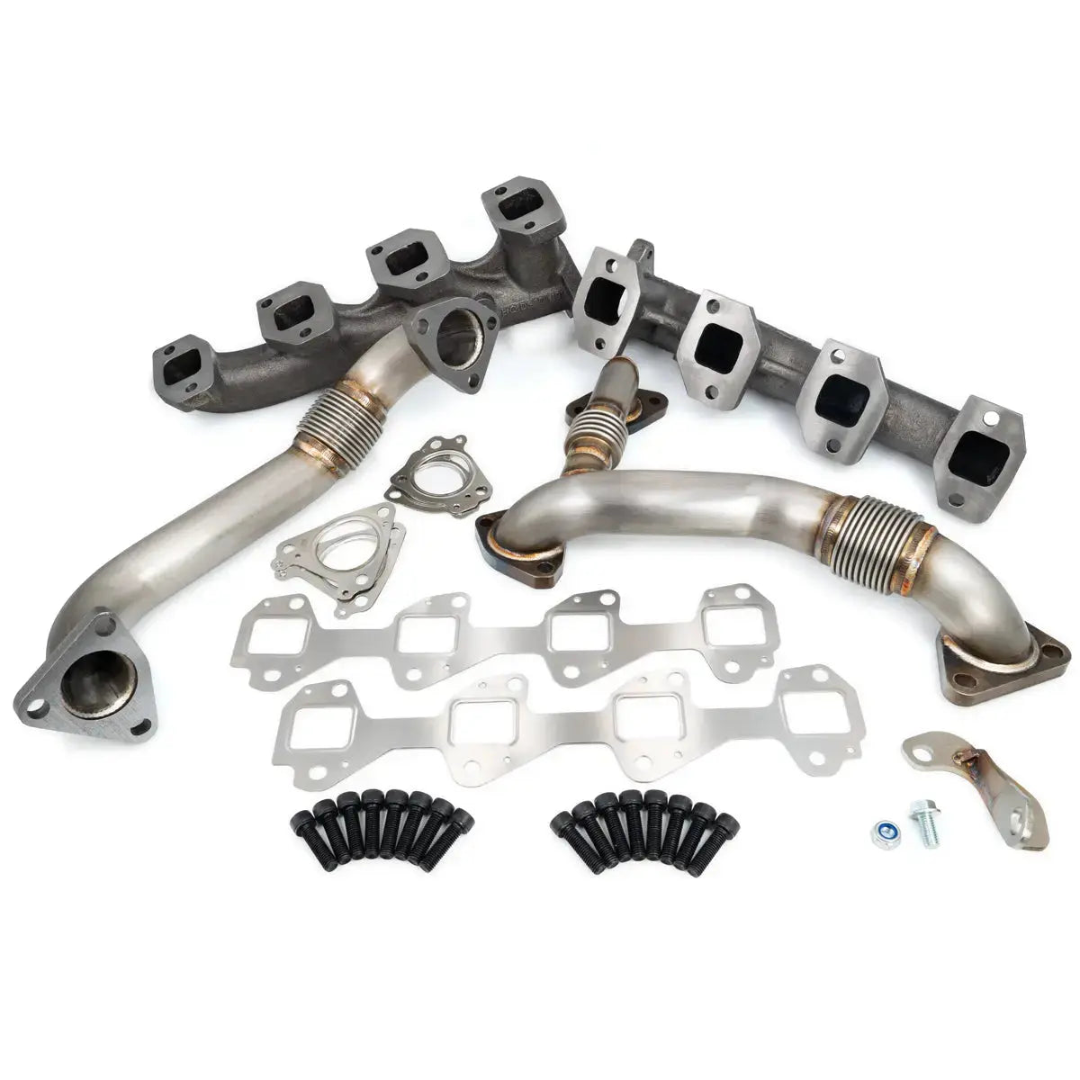GM 6.6L Duramax High-Flow Exhaust Manifolds and Up-Pipes Kits Pacific Performance Engineering