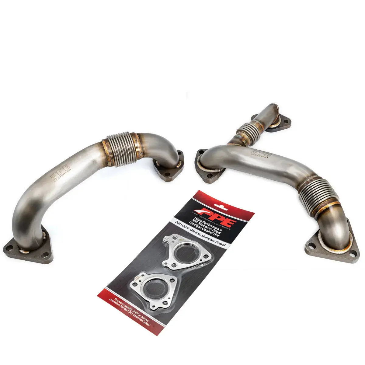 GM 6.6L Duramax OEM Length Replacement High Flow Up-Pipes Pacific Performance Engineering