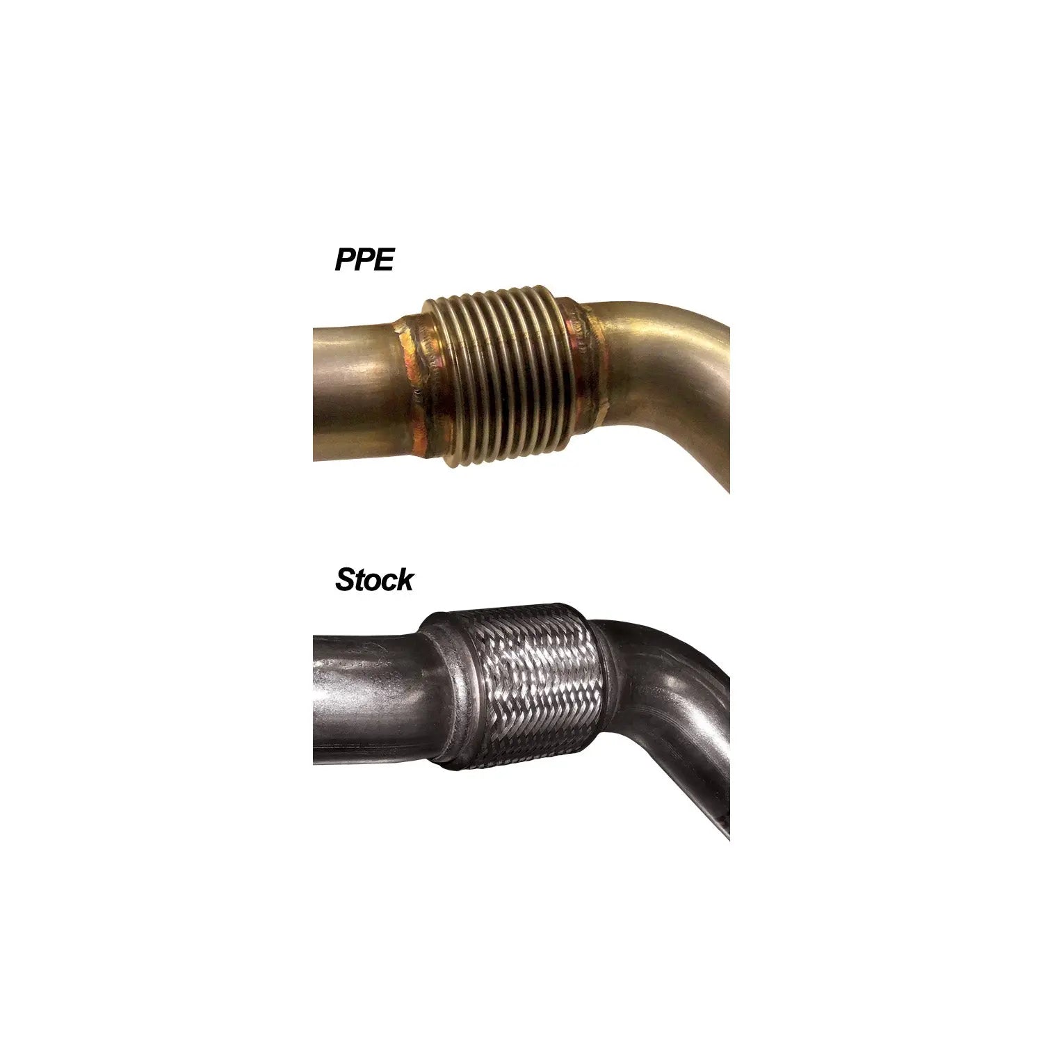 2004-2007 Ford 6.0L OEM Performance Up-Pipes use with square EGR cooler Pacific Performance Engineering
