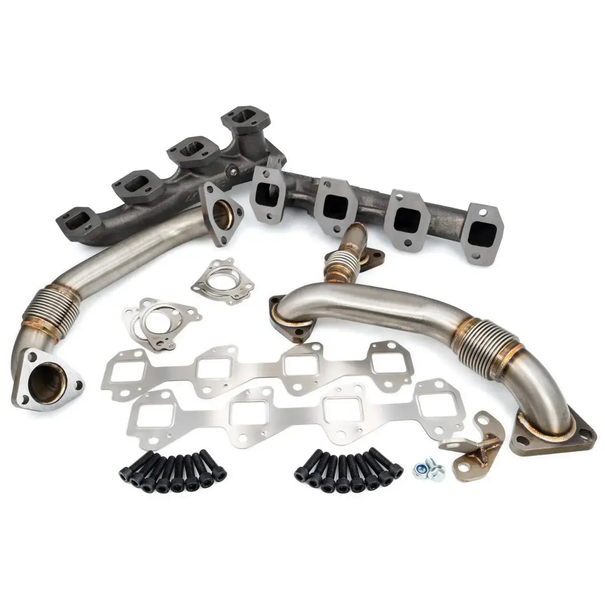 GM 6.6L Duramax High-Flow Exhaust Manifolds and Up-Pipes Kits Pacific Performance Engineering