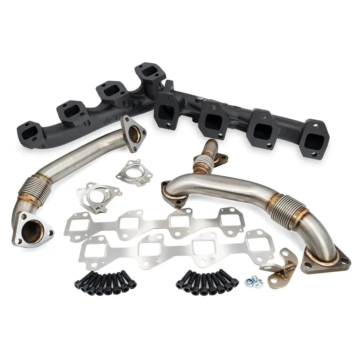 GM 6.6L Duramax High-Flow Exhaust Manifolds and Up-Pipes Kits Pacific Performance Engineering