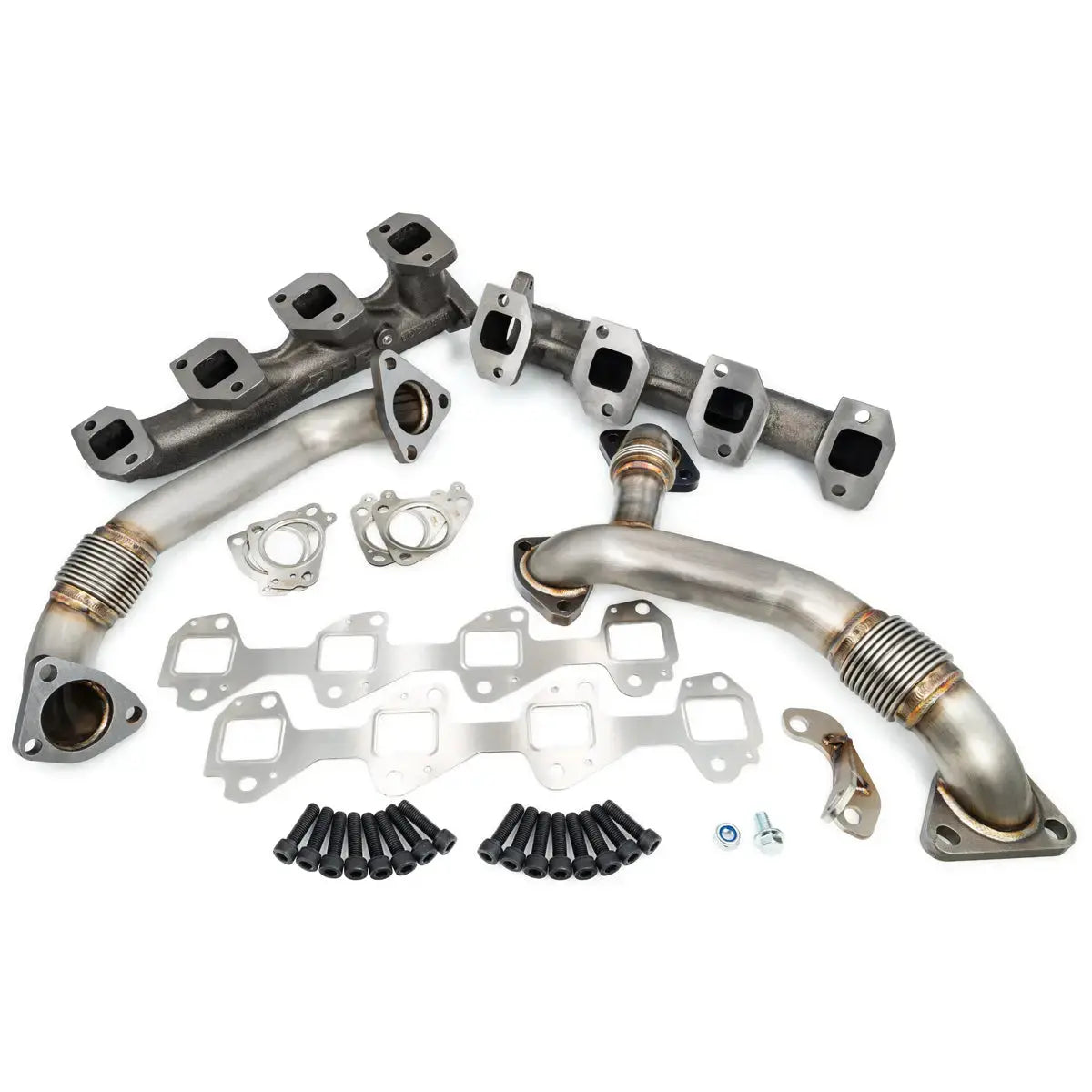 GM 6.6L Duramax High-Flow Exhaust Manifolds and Up-Pipes Kits Pacific Performance Engineering