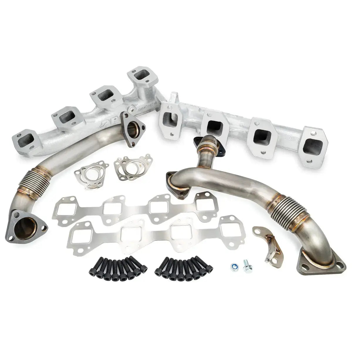 GM 6.6L Duramax High-Flow Exhaust Manifolds and Up-Pipes Kits Pacific Performance Engineering