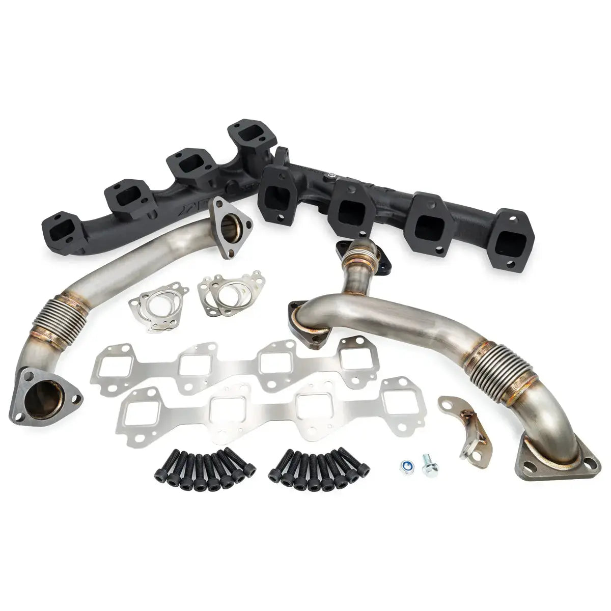 GM 6.6L Duramax High-Flow Exhaust Manifolds and Up-Pipes Kits Pacific Performance Engineering