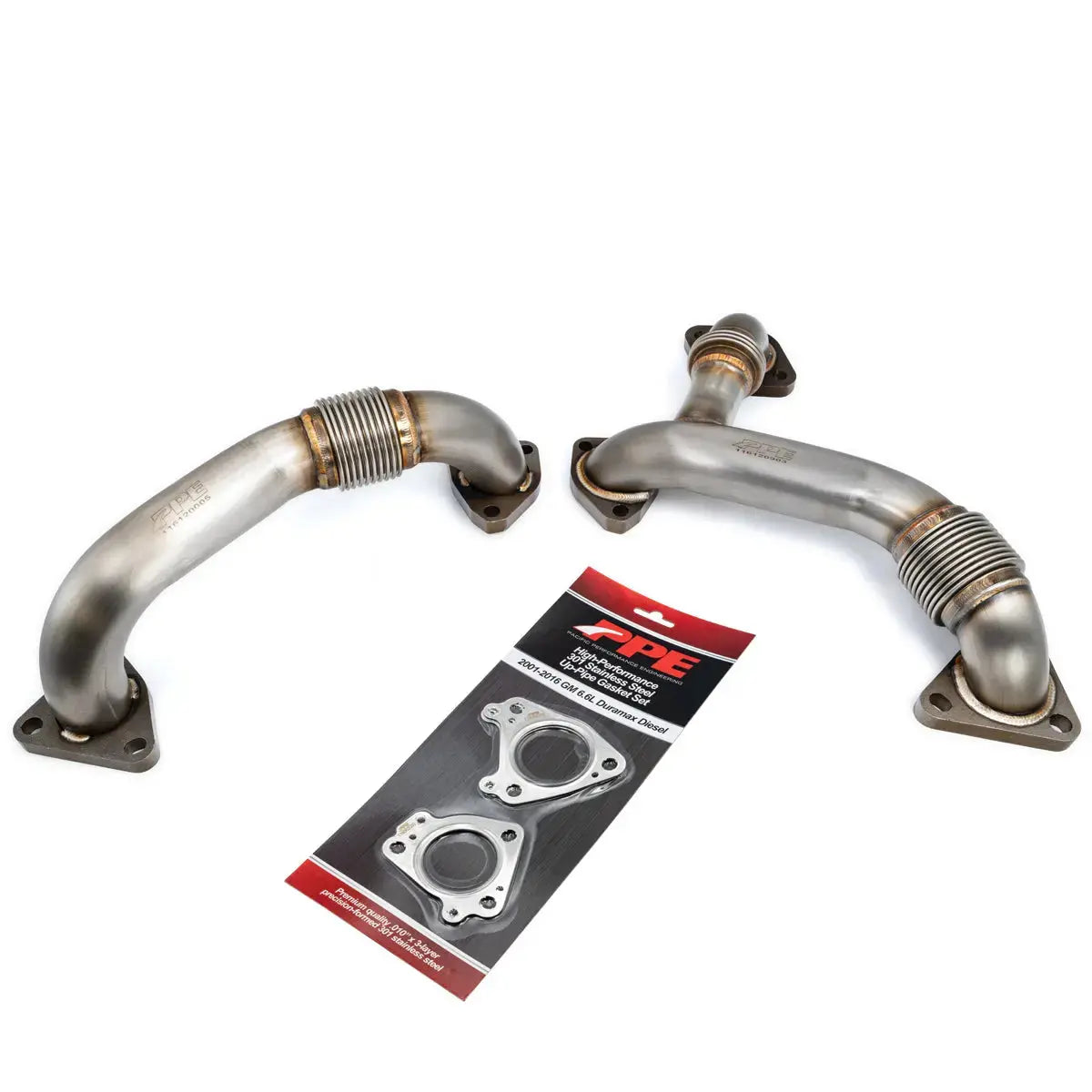GM 6.6L Duramax OEM Length Replacement High Flow Up-Pipes Pacific Performance Engineering