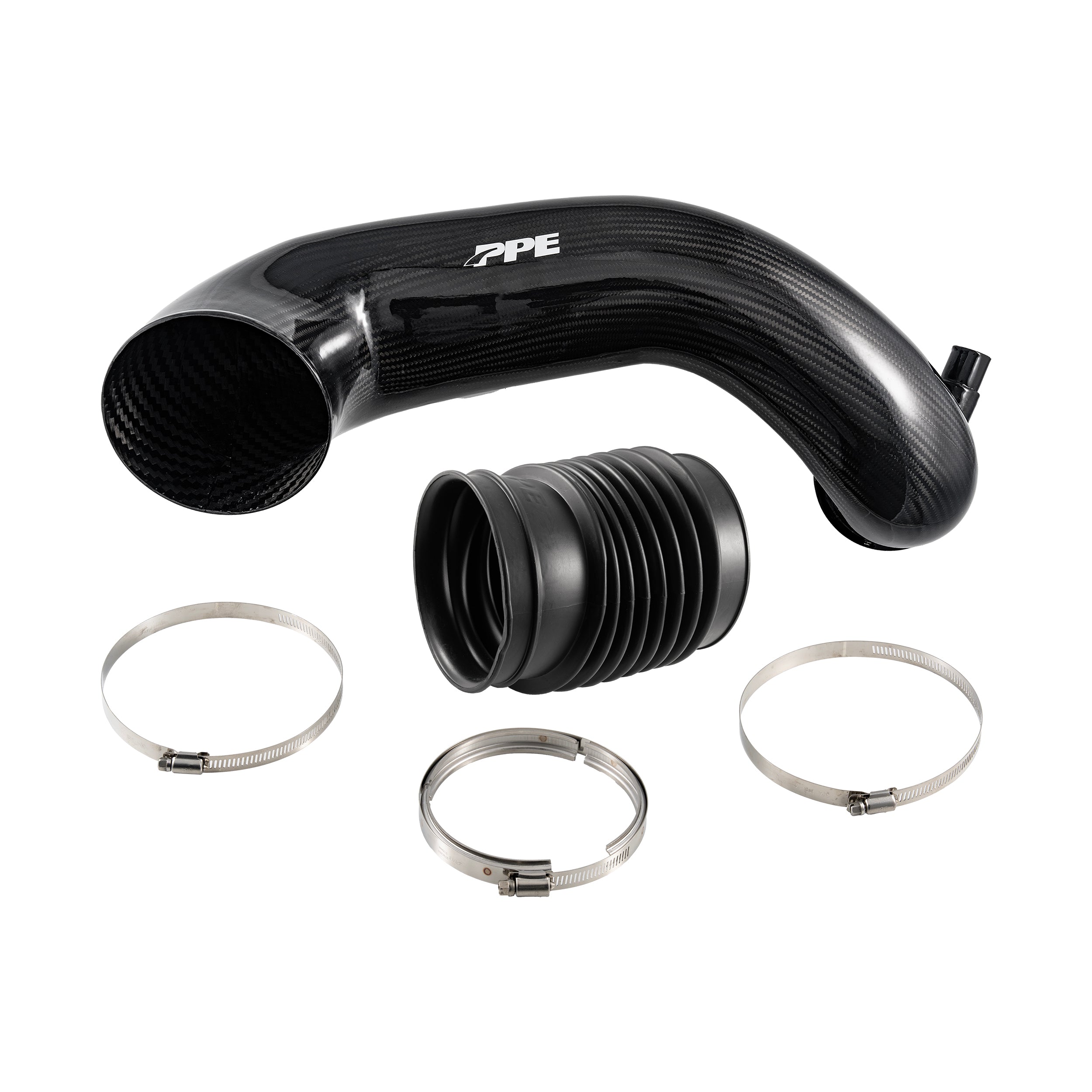 2006-2010 GM 6.6L Duramax LBZ LMM - Zilla Carbon Fiber Turbo Inlet Upgrade Kit
