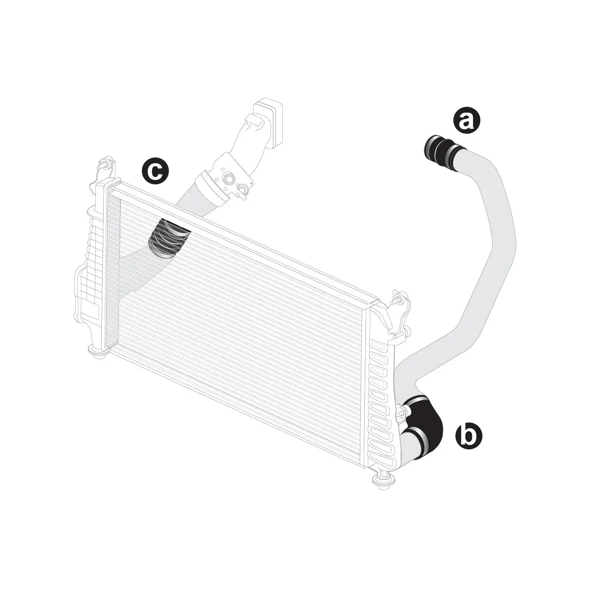 2006-2010 GM 6.6L Duramax Silicone Hose Kit with Stainless Steel Clamps Pacific Performance Engineering
