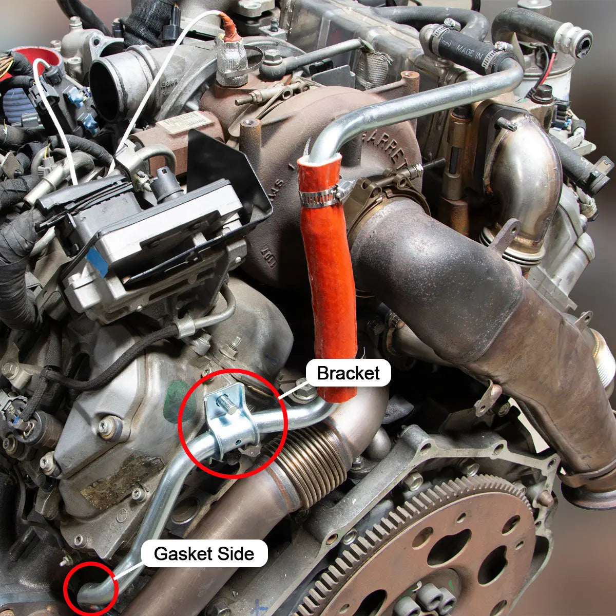 2007.5-2010 GM 6.6L Duramax Modified Coolant Tube Pacific Performance Engineering