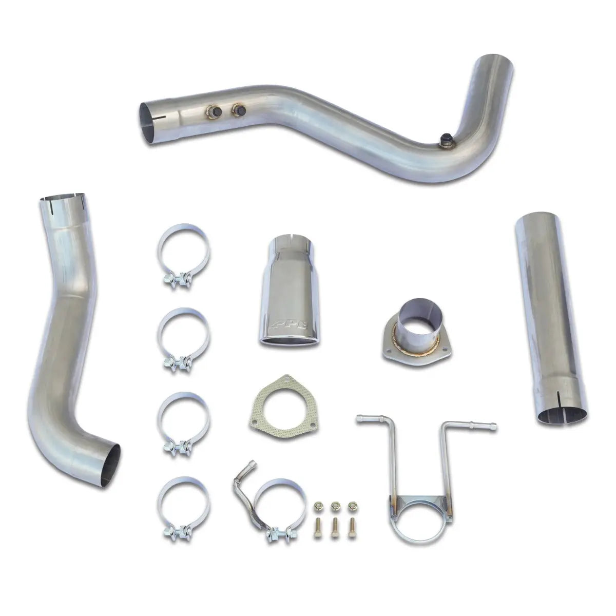 2007.5-2019 GM 6.6L Duramax 304 Stainless Steel Cat-Back Performance Exhaust System with Polished Tip Pacific Performance Engineering