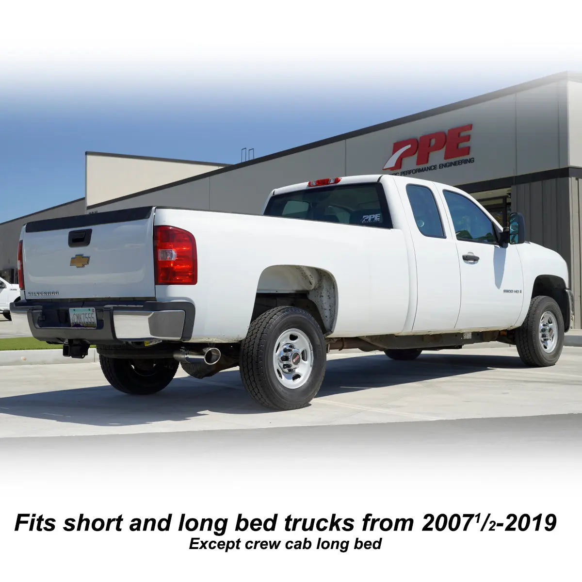 2007.5-2019 GM 6.6L Duramax 304 Stainless Steel Cat-Back Performance Exhaust System with Polished Tip Pacific Performance Engineering
