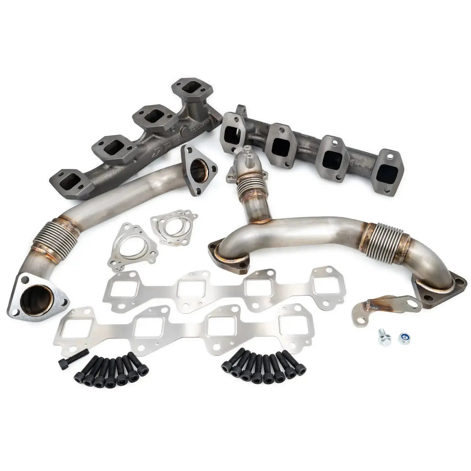 GM 6.6L Duramax High-Flow Exhaust Manifolds and Up-Pipes Kits Pacific Performance Engineering