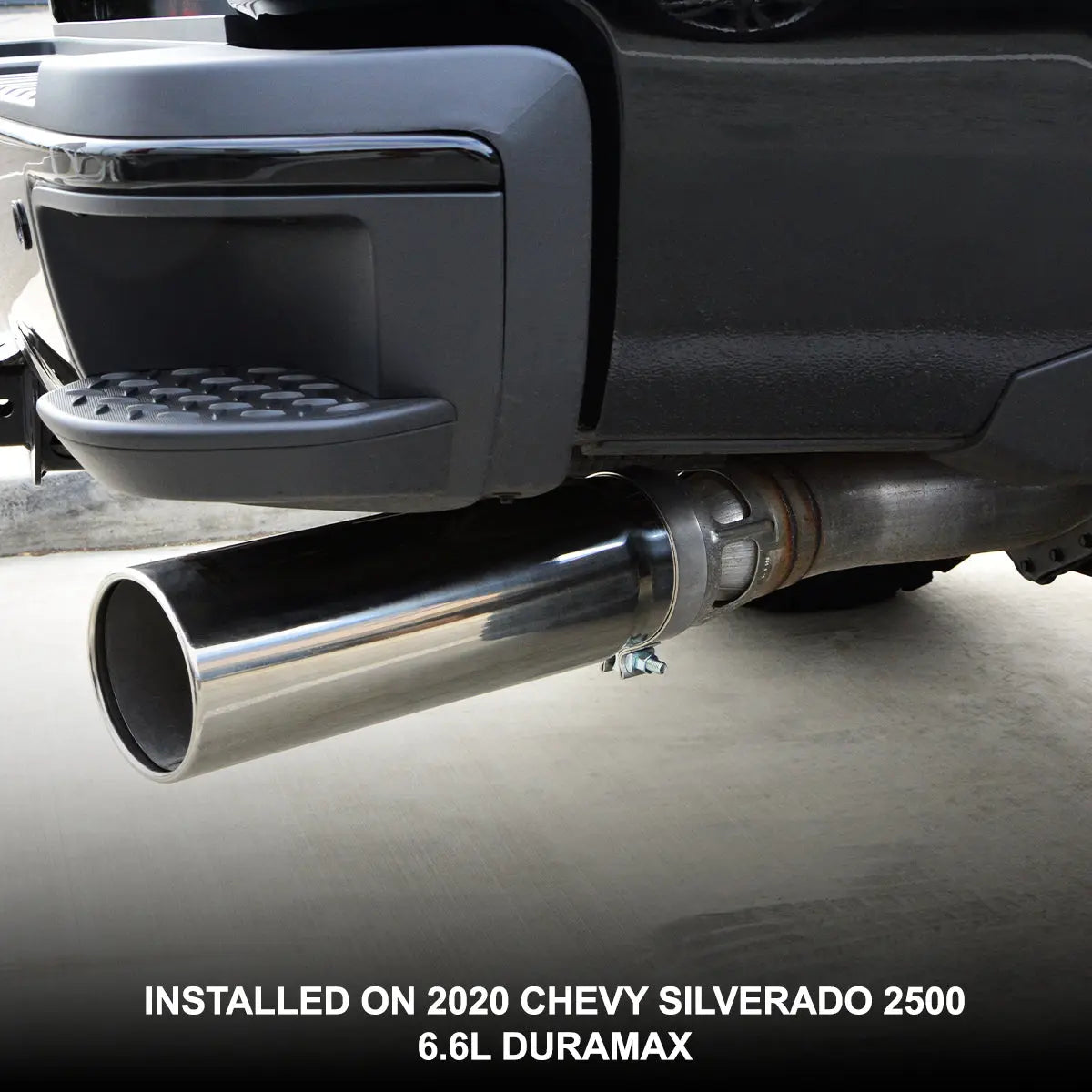2015-2024 GM 6.6L Duramax 304 Stainless Steel Exhaust Tip - Available in Polished or Black Finish Pacific Performance Engineering