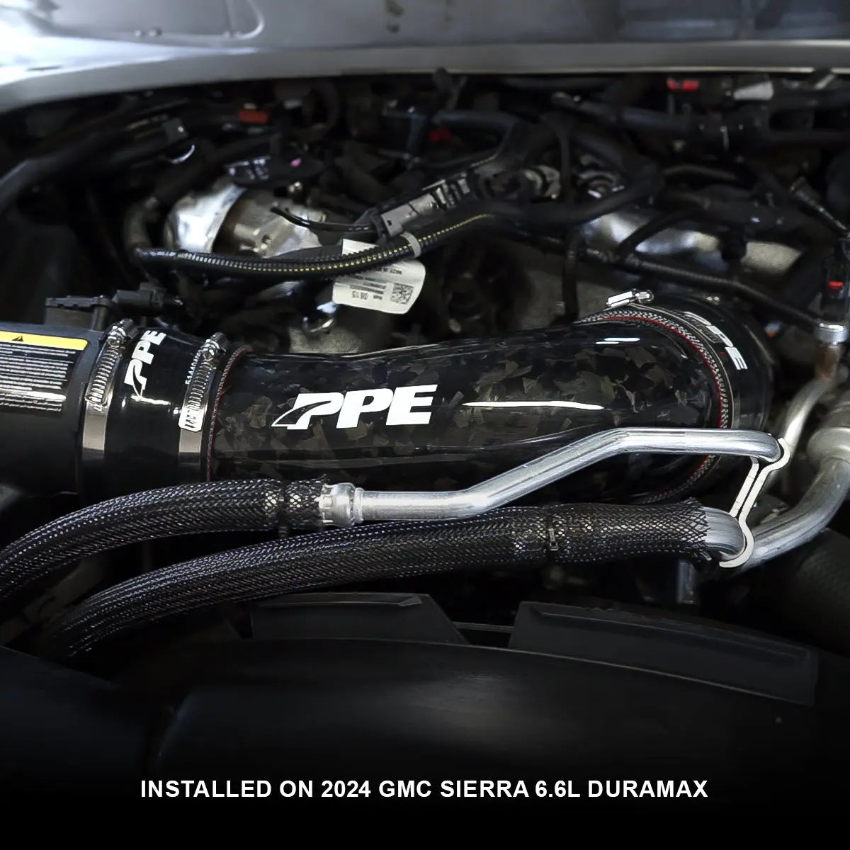 2020-2023 GM 6.6L Duramax Zilla Carbon Fiber Turbo Inlet Tube - PPE, Pacific Performance Engineering