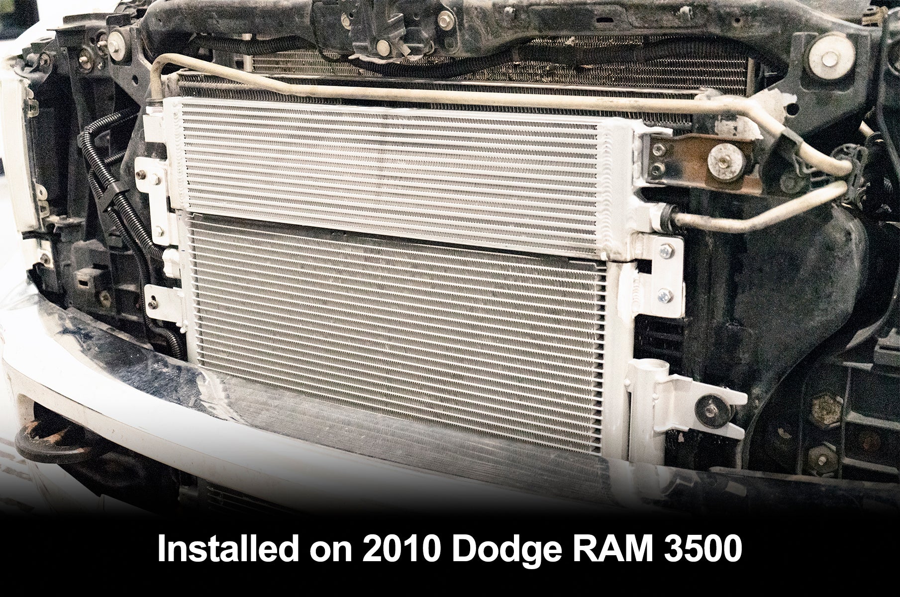 2010-2012 RAM 2500/3500 68RFE Bar and Plate Transmission Cooler and A/C Condenser Kit