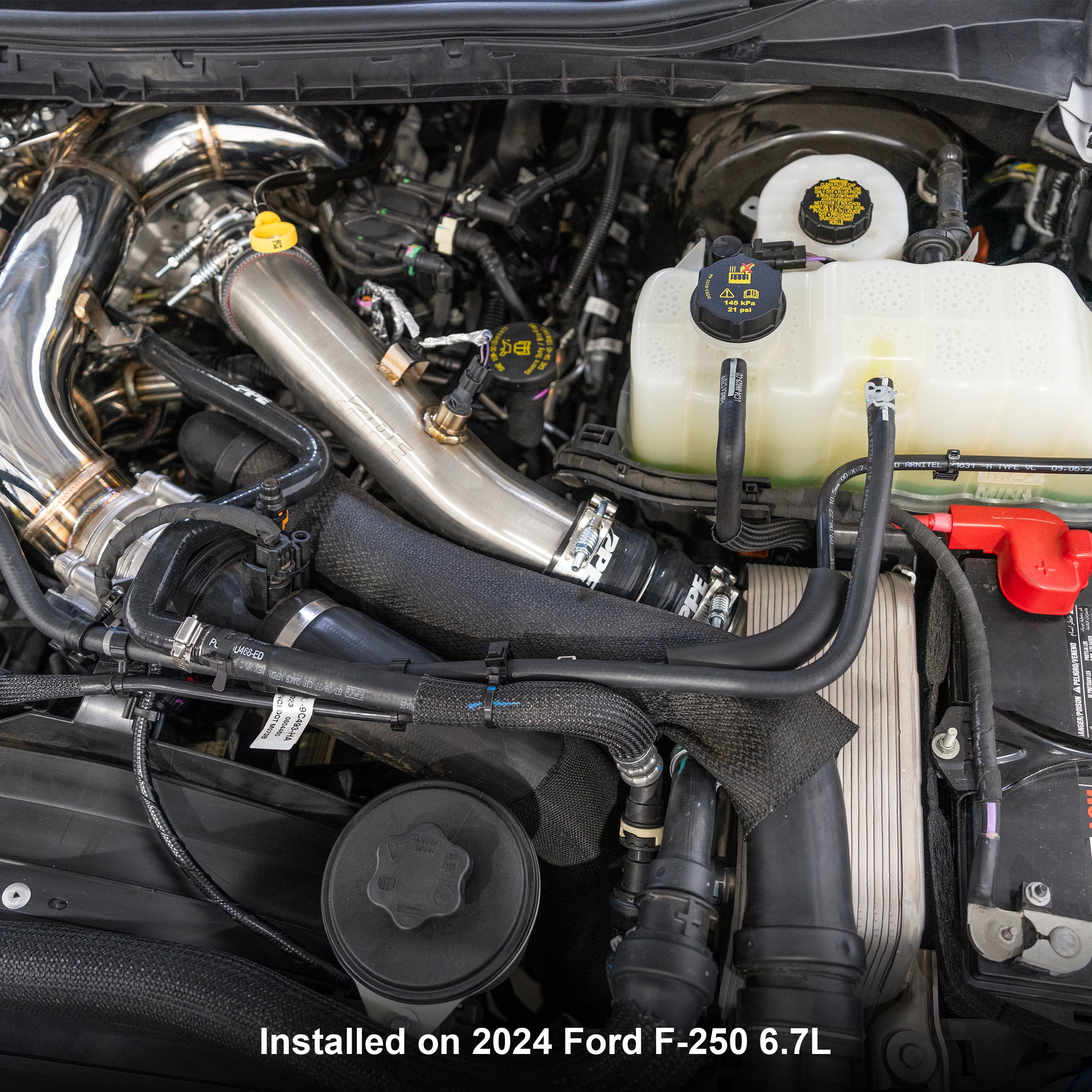 Hot Side Intercooler Charge Pipe Kit, 2023–2025 Ford 6.7L Power Stroke