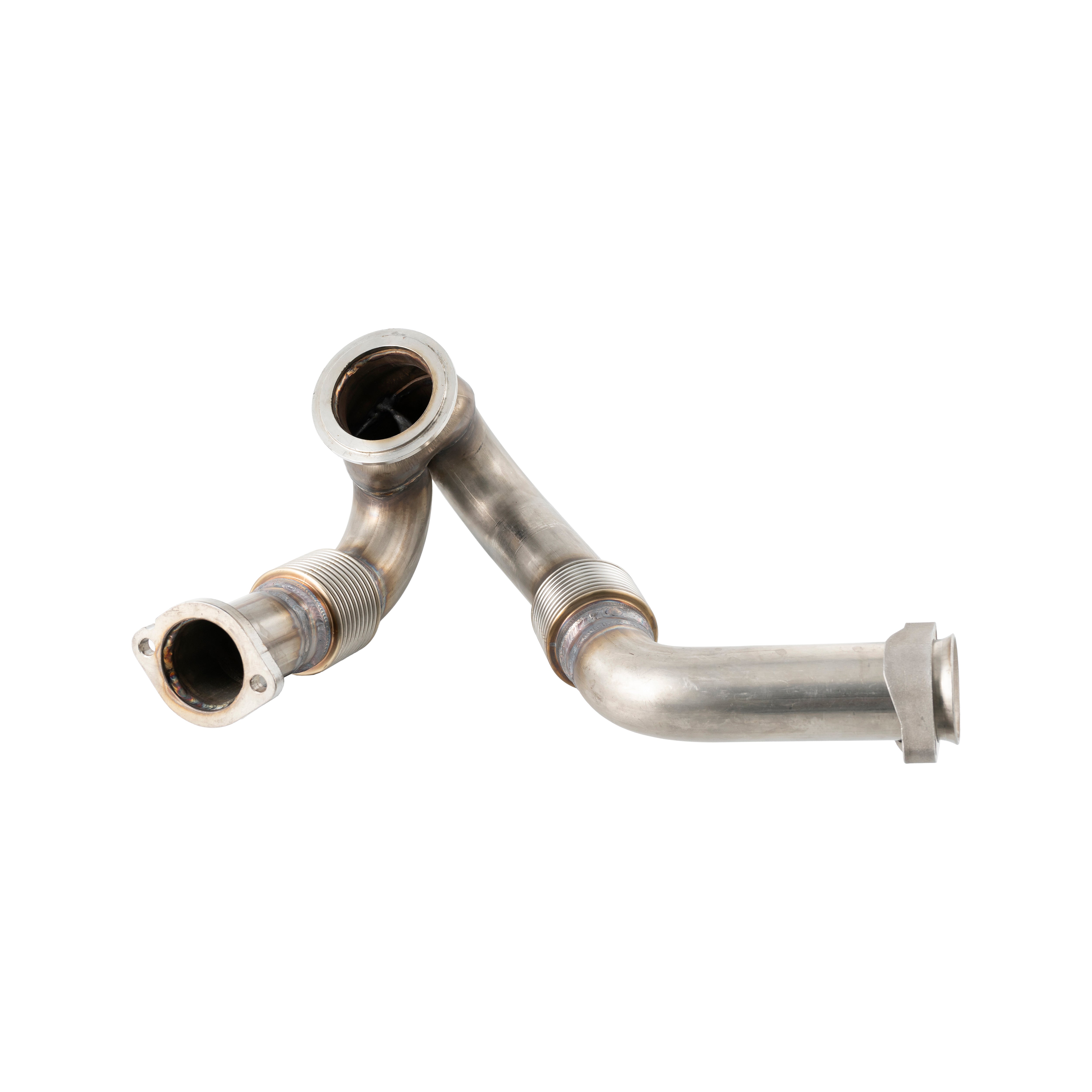Ford 6.0L OEM Replacement Performance Up-Pipes use with round EGR cooler - Early 2003
