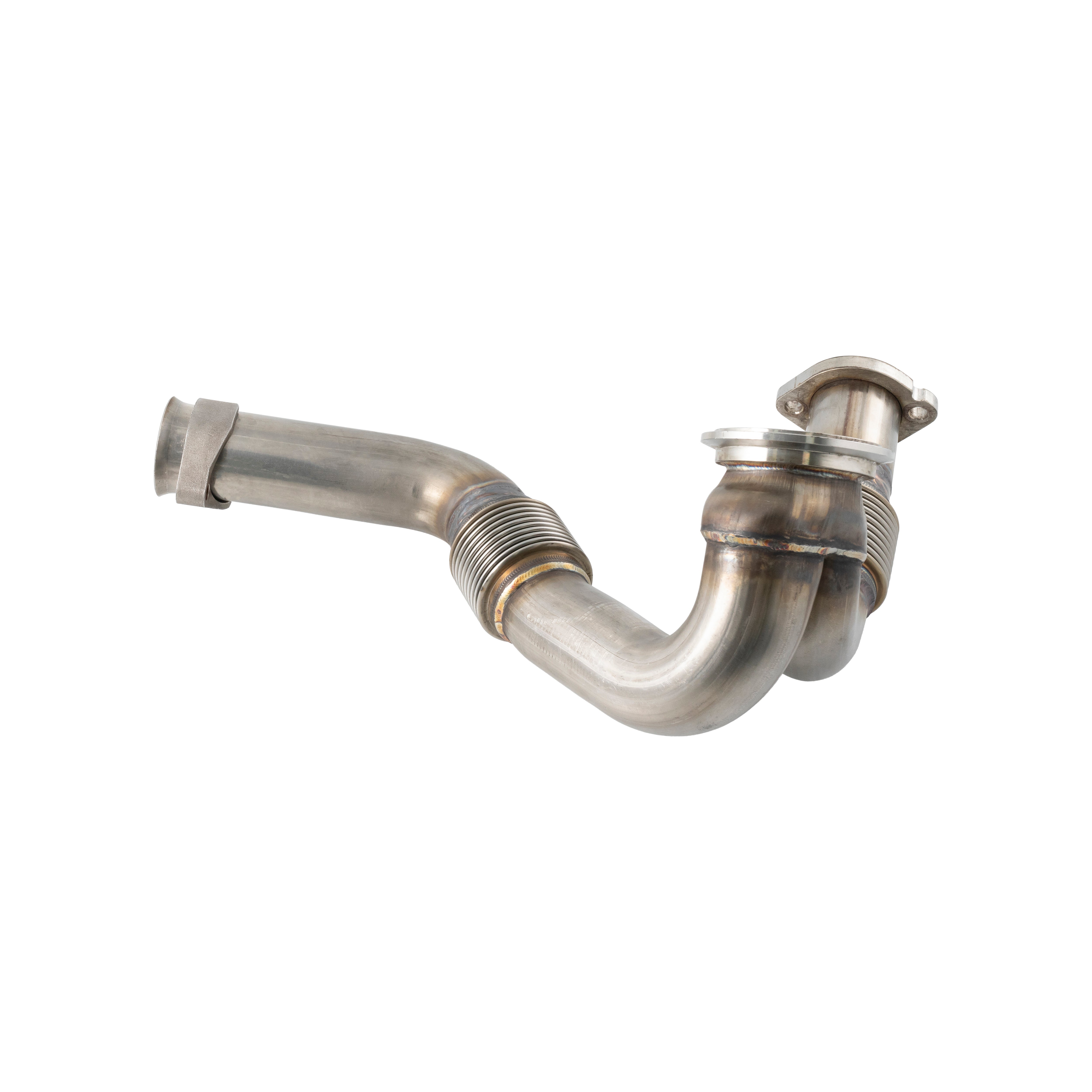 Ford 6.0L OEM Replacement Performance Up-Pipes use with round EGR cooler - Early 2003