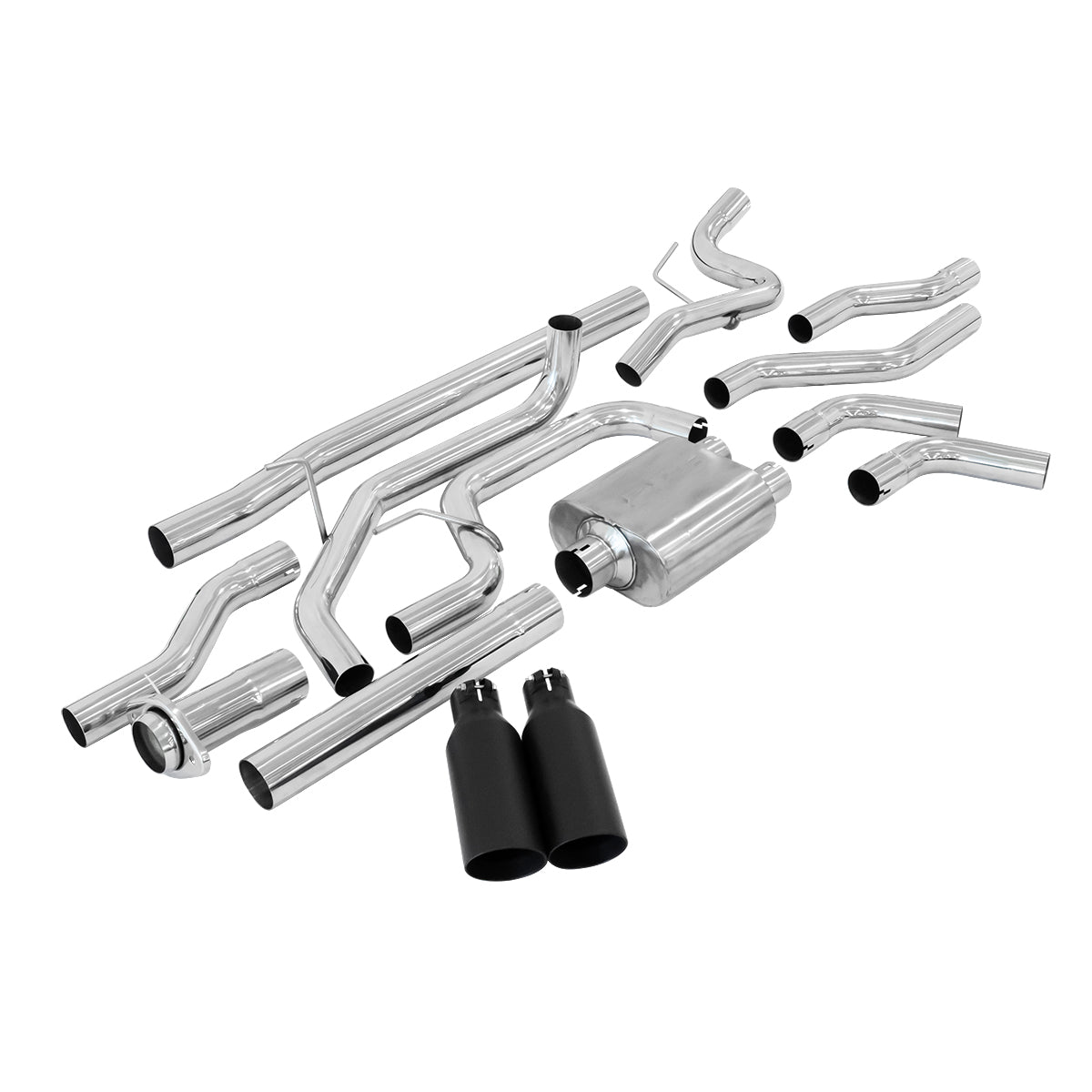 2009-2014 Ford F150 4.6L/5.0L/5.4L V8 Cat-Back Exhaust System Dual Exit