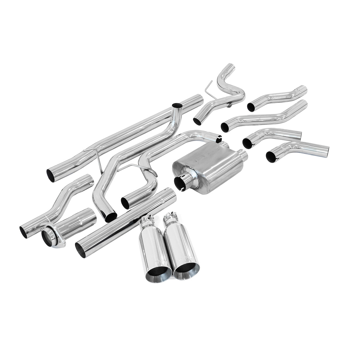 2009-2014 Ford F150 4.6L/5.0L/5.4L V8 Cat-Back Exhaust System Dual Exit