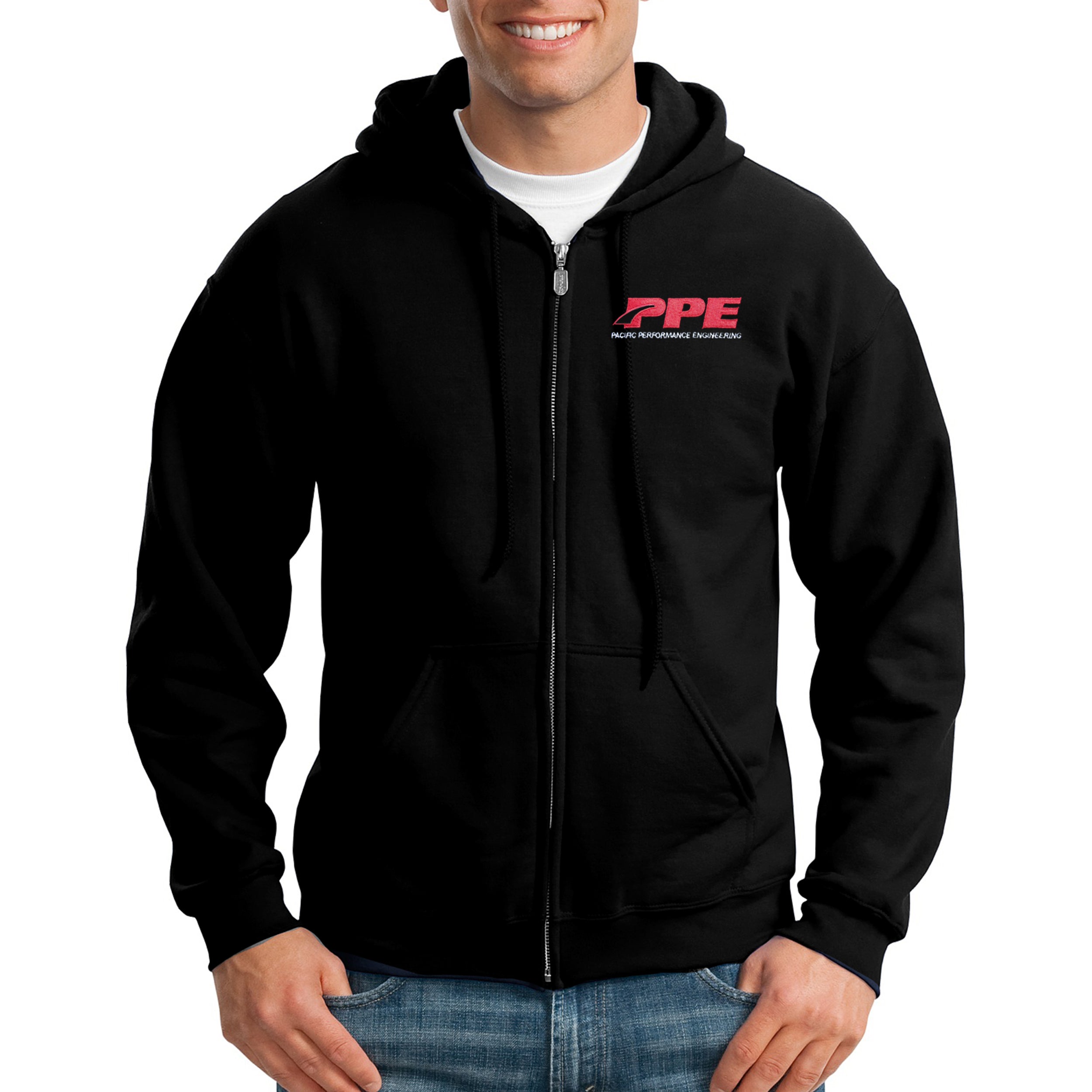 PPE Racing Equipment Heavy Blend Full Zip Hooded Sweatshirt (Small)