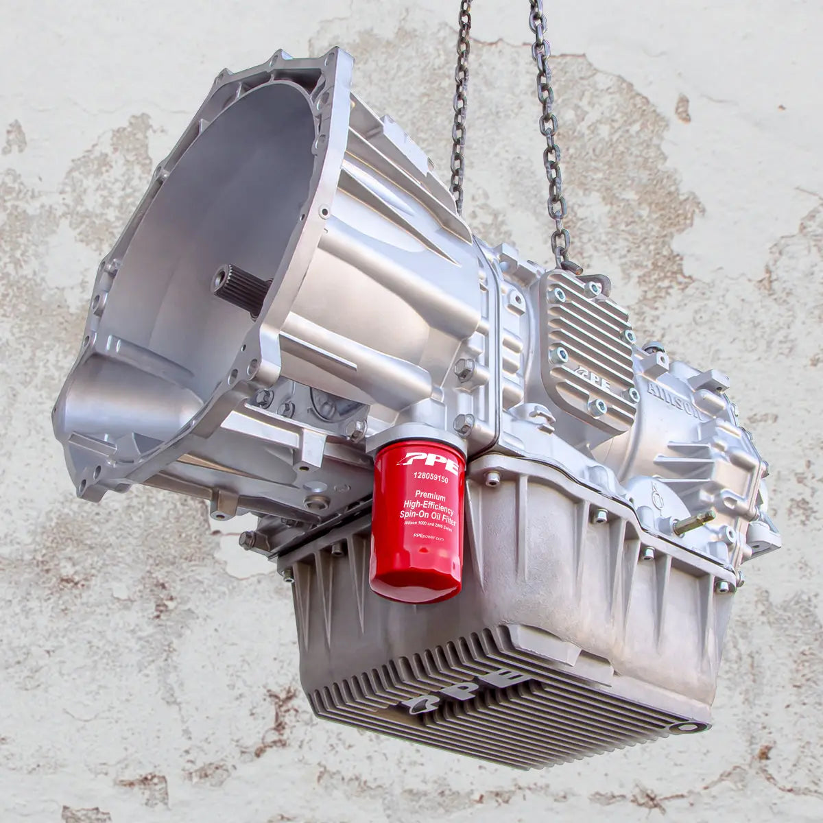 2001-2019 GM 6.6L Duramax w/ Allison 1000/2000/2400 Transmission Heavy-Duty Cast Aluminum Deep Transmission Pan (Copy) Pacific Performance Engineering