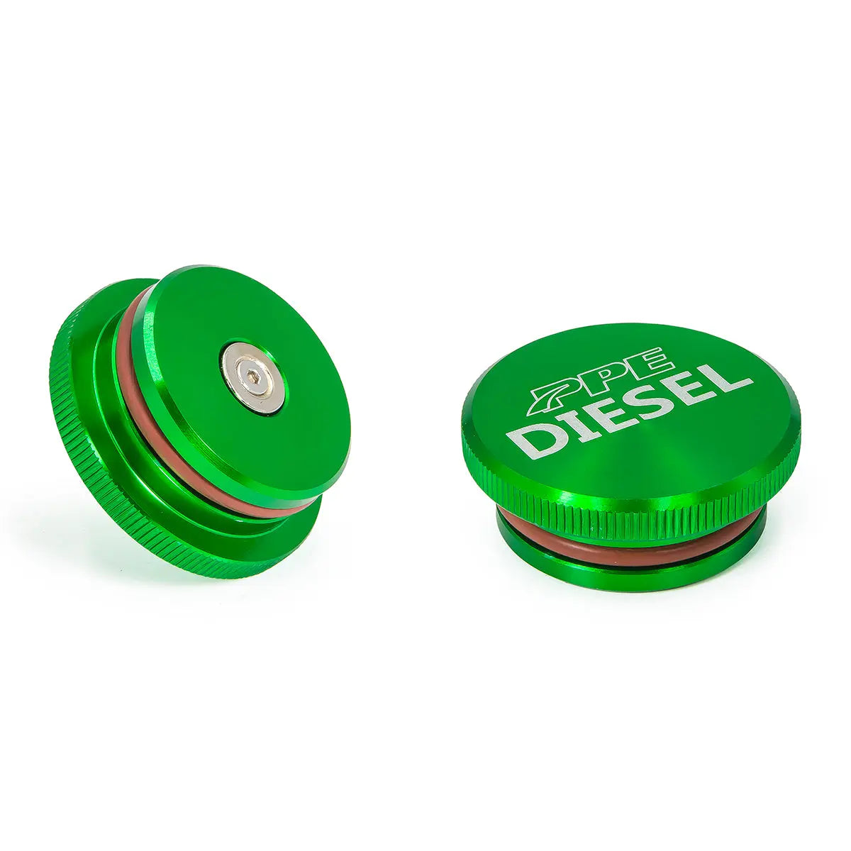 Anodized Green Billet Aluminum Fuel Cap Magnetic