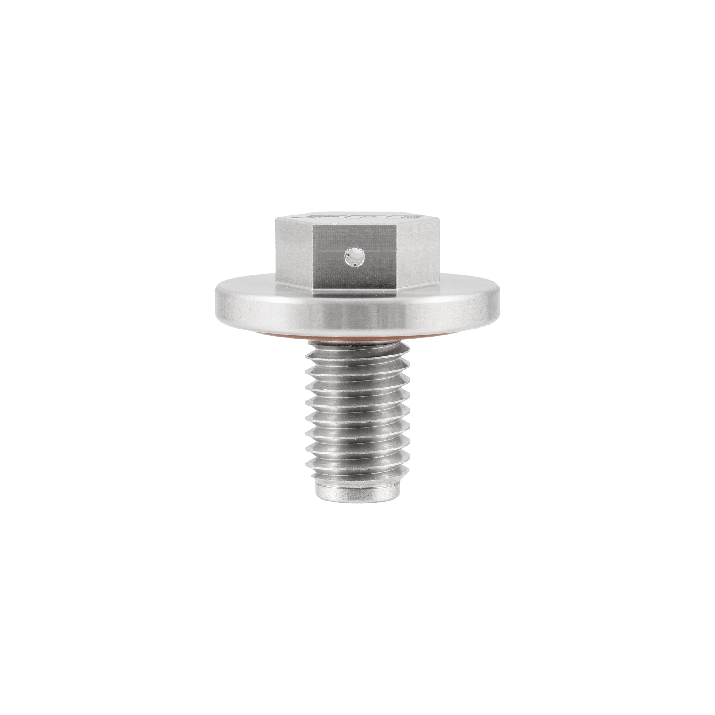 Stainless Steel Drain Plug with Integrated Magnet and M12-1.75 Threads, for Stamped Steel Pans