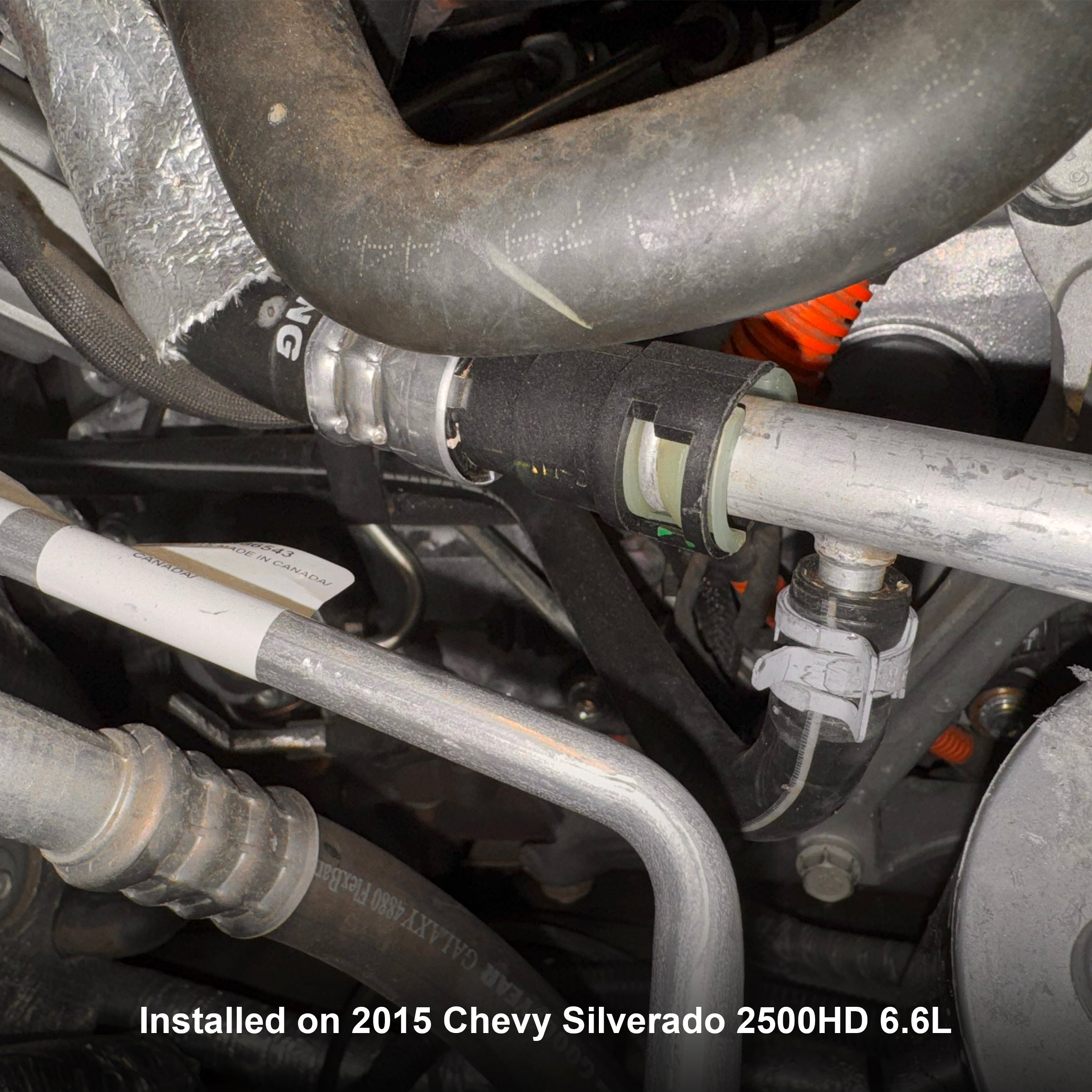 2011-2016 GM 6.6L Duramax EGR Cooler Coolant Bypass Outlet Hose