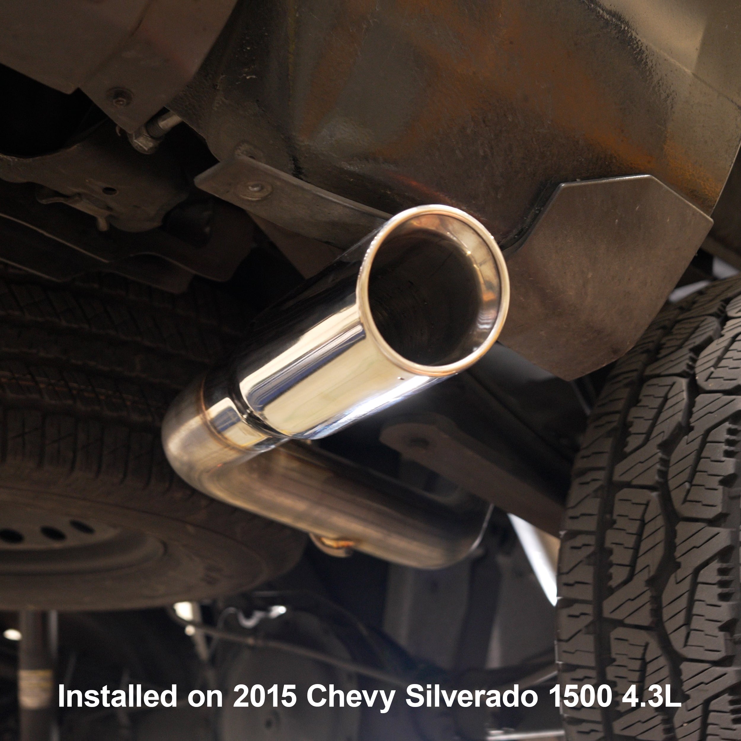 2014-2018 GM Silverado/Sierra 1500 4.3L/5.3L Cat-Back Exhaust System - Single Exit