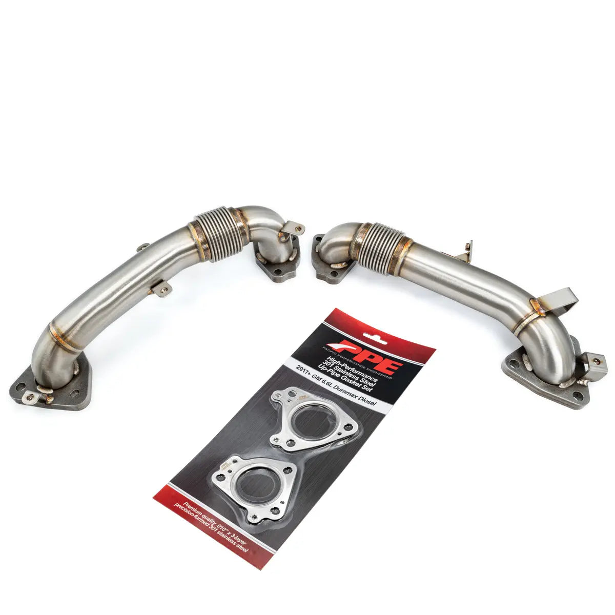 GM 6.6L Duramax OEM Length Replacement High Flow Up-Pipes Pacific Performance Engineering