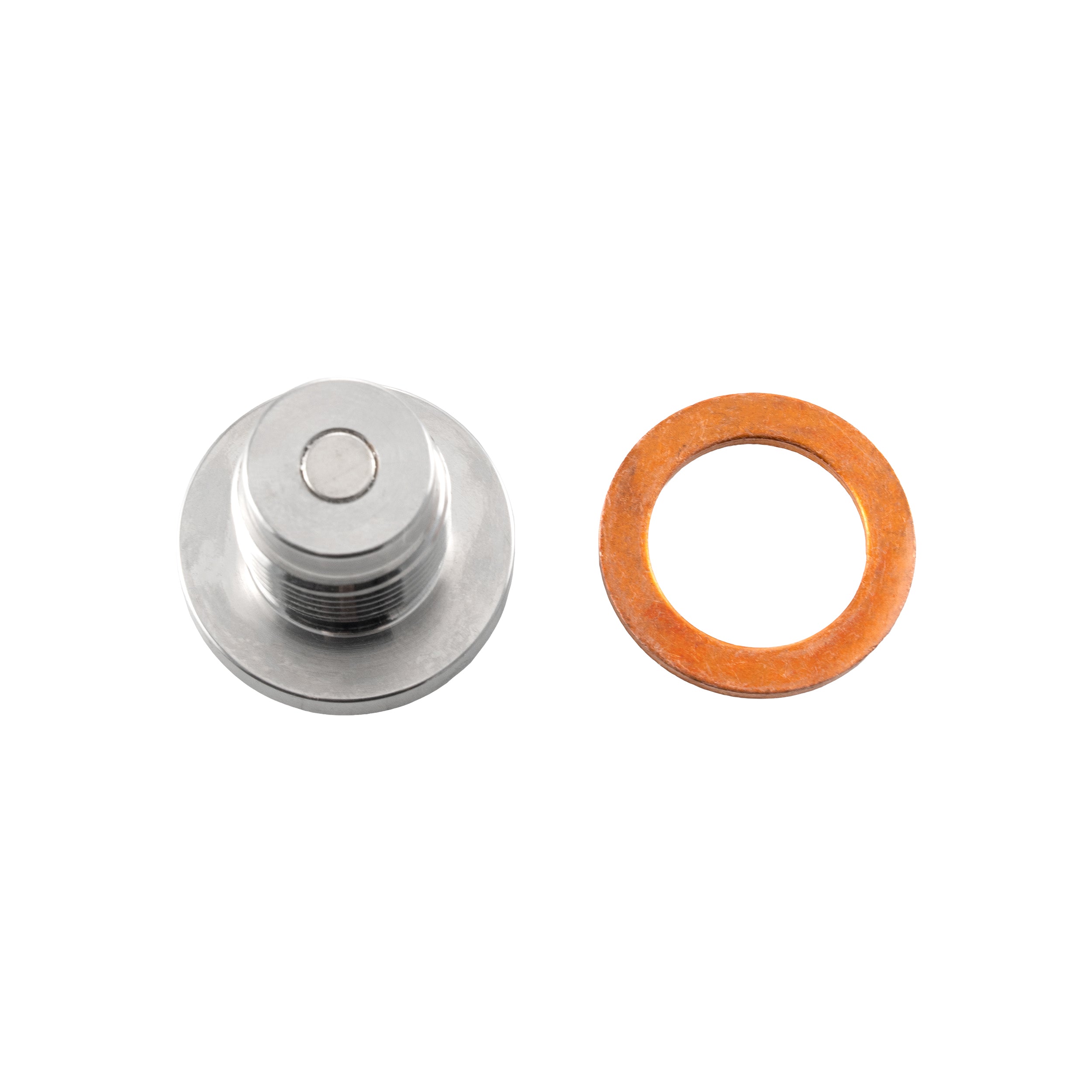 Stainless Steel Drain Plug with Integrated Magnet and M18-1.5 Threads