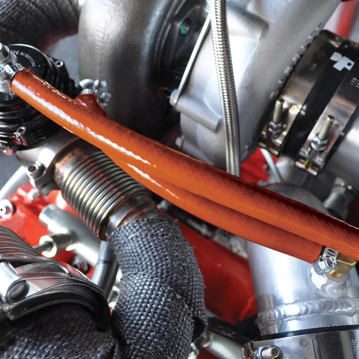 Heat Sleeves - Silicone Coated Fiberglass Pacific Performance Engineering