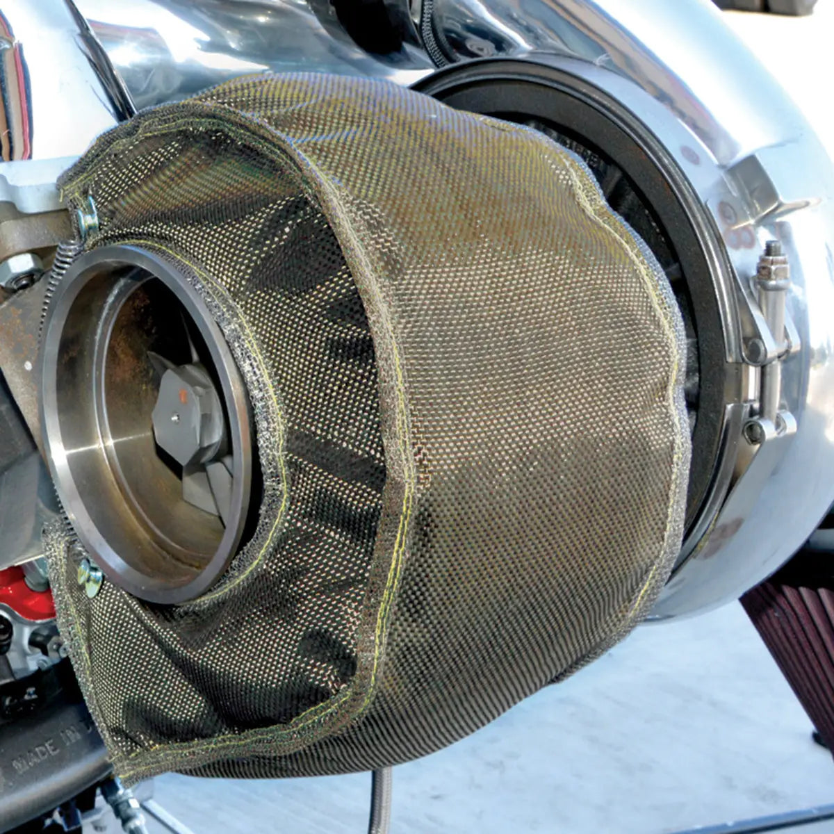 High-Performance Titanium Woven Turbo Blanket - Small T4 Turbos (116150040) Pacific Performance Engineering