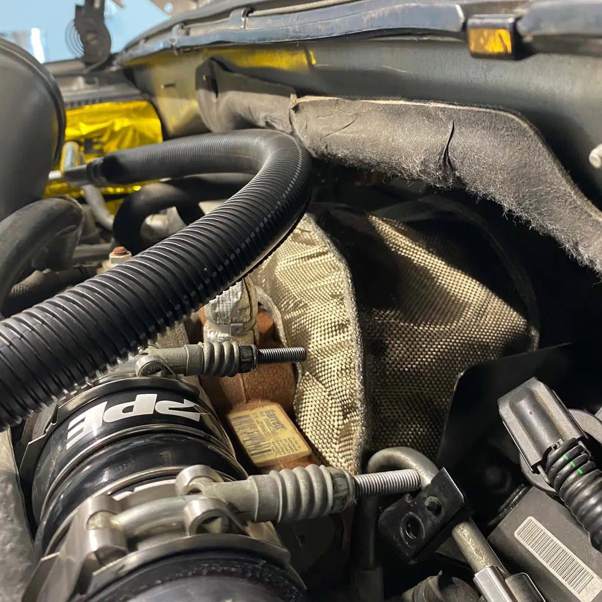 High-Performance Titanium Woven Turbo Blanket - T6 Turbos (116150055) Pacific Performance Engineering
