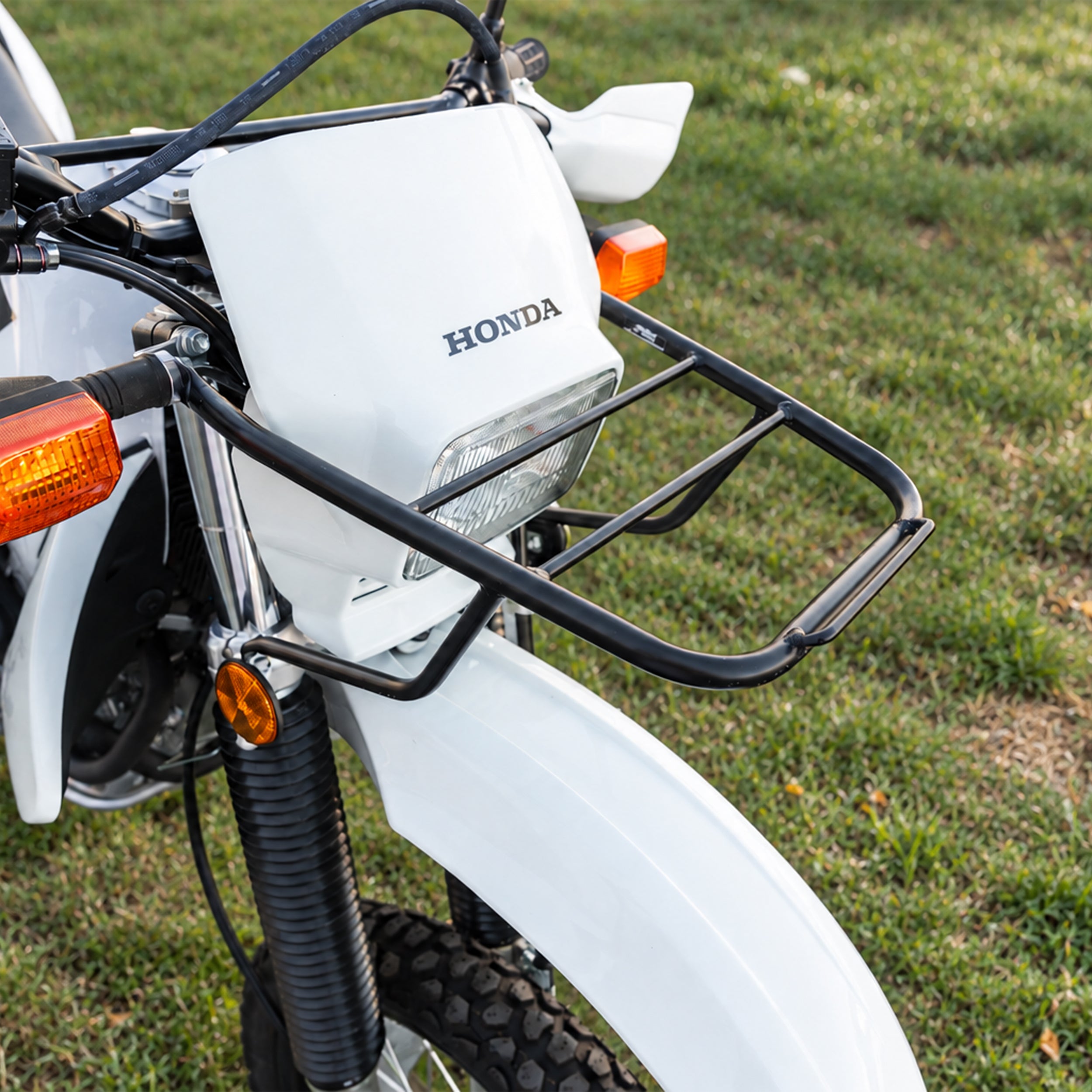 1993-2027 Honda XR650L Front Cargo Rack – Sleek Low Profile Narrow Design – Black