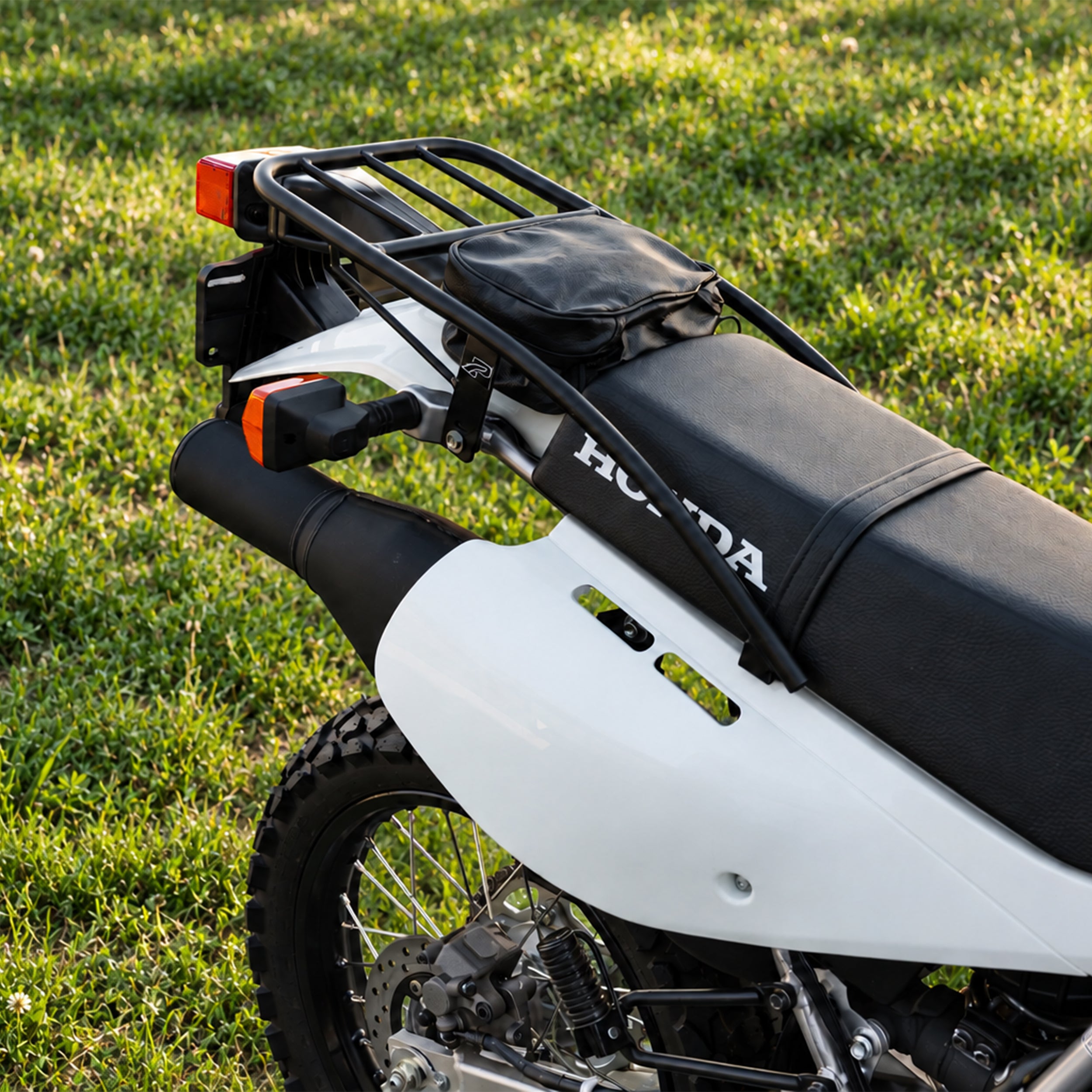 1993-2027 Honda XR650L Rear Cargo Rack – Sleek Low Profile Narrow Design – Black