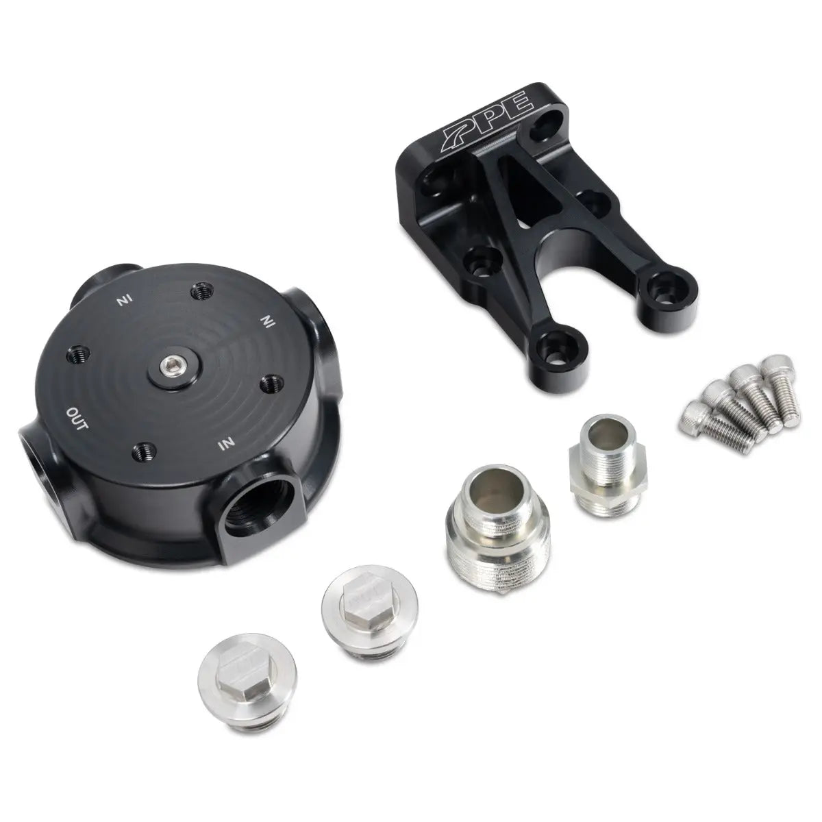 Oil Filter Mount Aluminum Billet - Pacific Performance Engineering