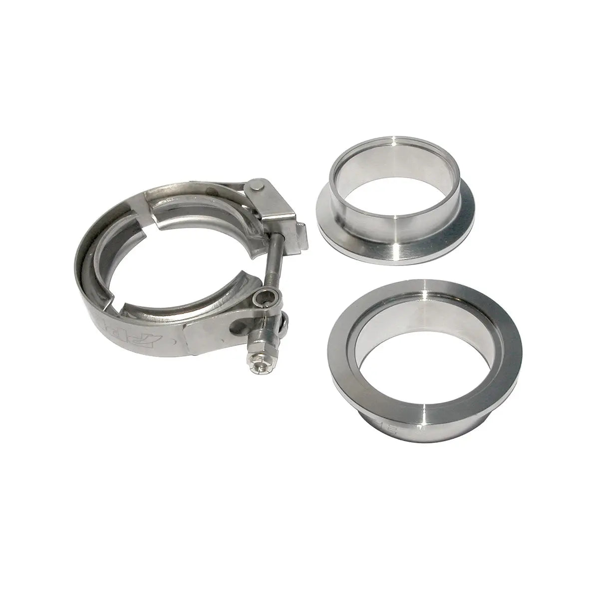 QR 304 Stainless Steel Clamps-Aluminum Flanges  - 3 Piece Set (1C 1M 1F) (Built To Order) Pacific Performance Engineering