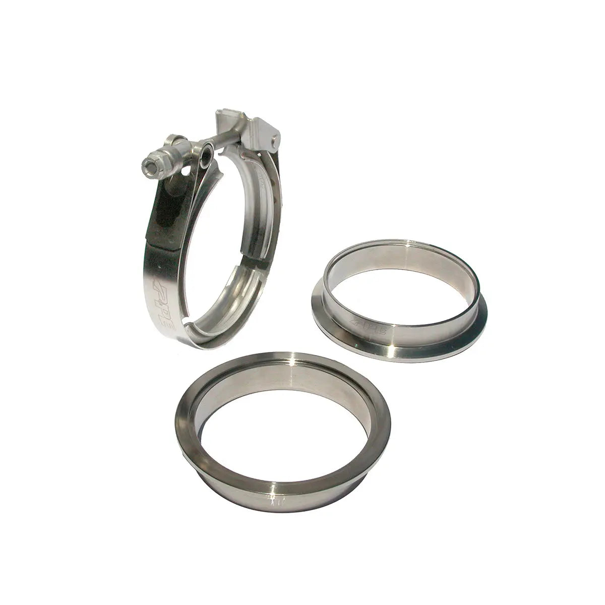 QR 304 Stainless Steel Clamps-Aluminum Flanges  - 3 Piece Set (1C 1M 1F) (Built To Order) Pacific Performance Engineering