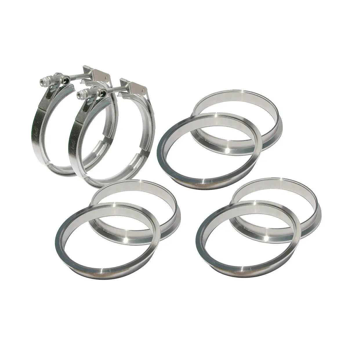 QR 304 Stainless Steel V-Band - 8 Piece Set (2C 3M 3F)