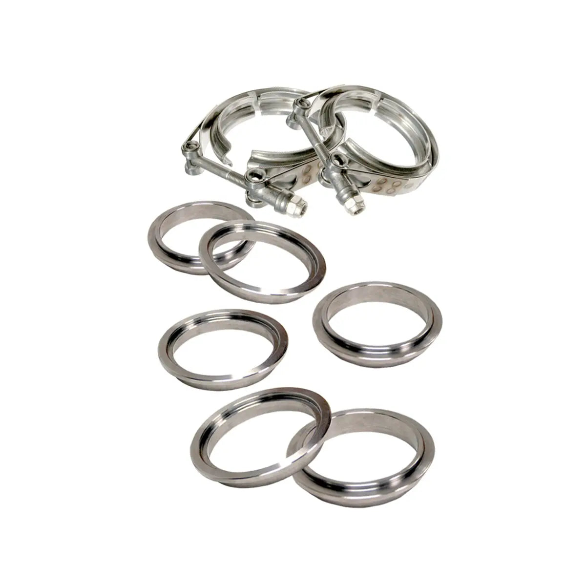 Standard 304 Stainless Steel V-Band - 8 piece Set (2C 3M 3F) (Built To Order) Pacific Performance Engineering