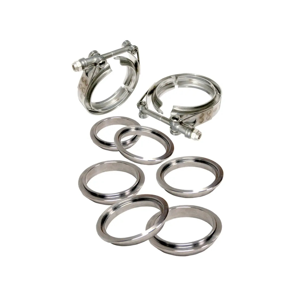 Standard 304 Stainless Steel V-Band - 8 piece Set (2C 3M 3F) (Built To Order) Pacific Performance Engineering