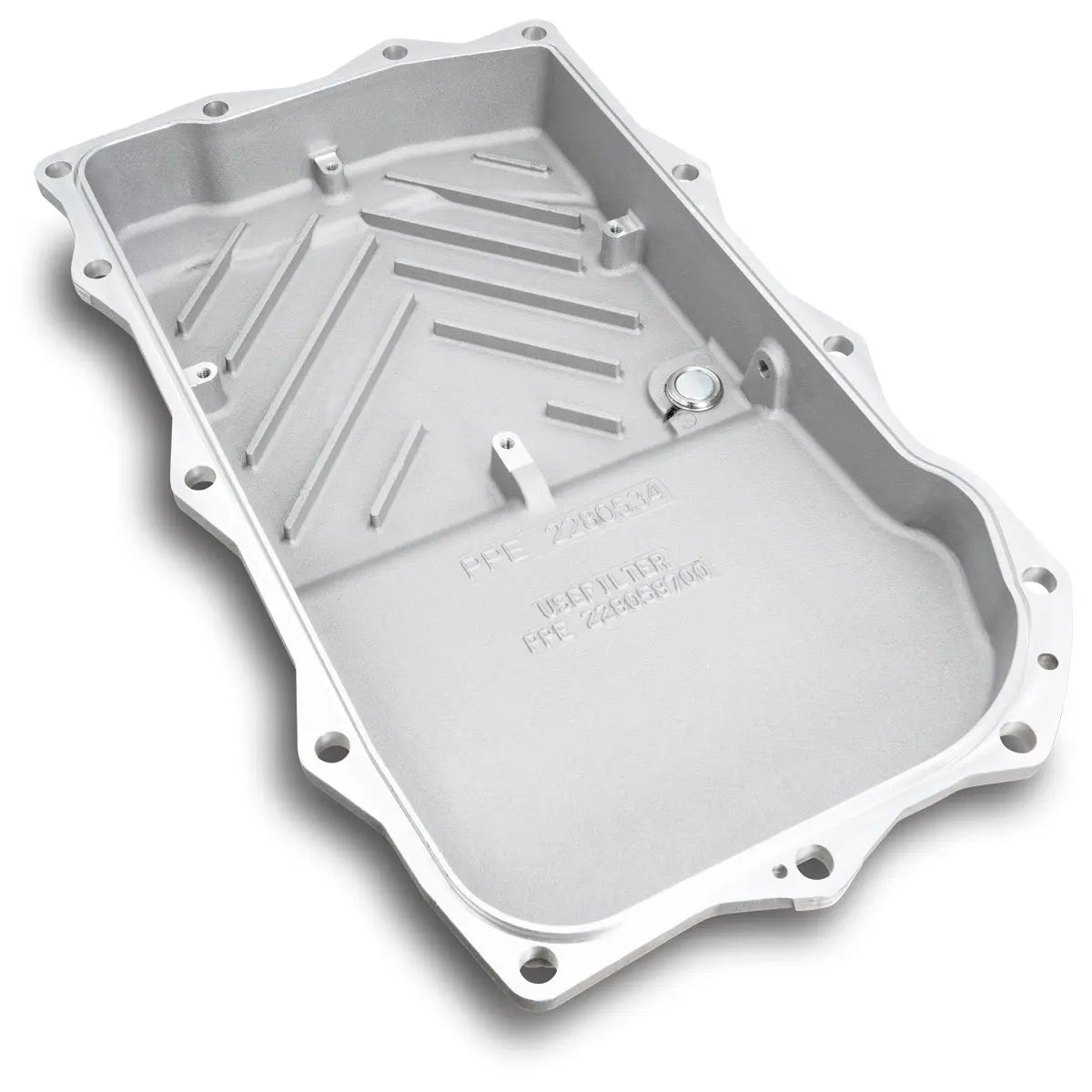 2010-2024 w/ ZF-8 Speed Heavy-Duty Cast Aluminum Transmission Pan Pacific Performance Engineering