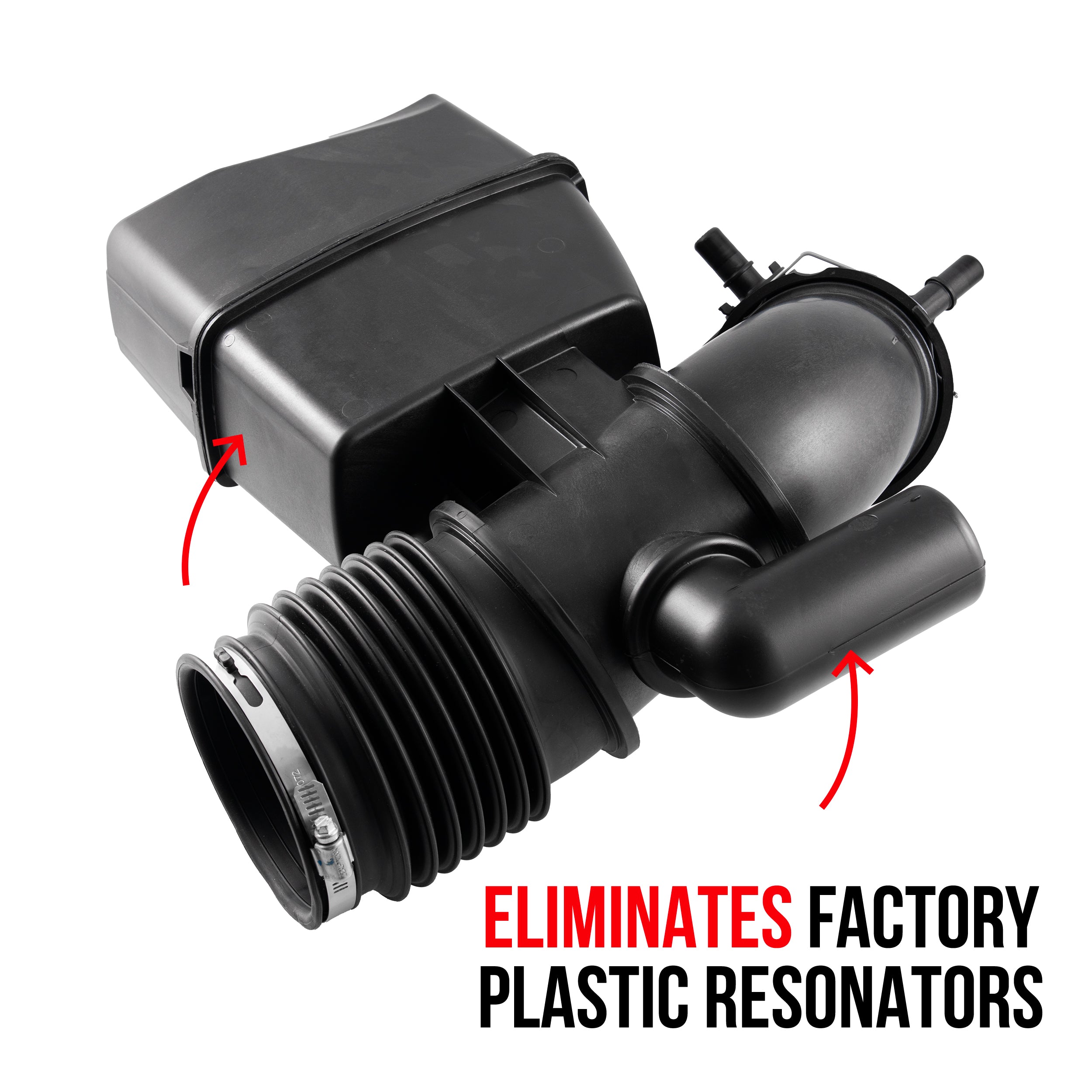 2023 – 2026 Ford Super Duty 6.8L 7.3L Zilla Carbon Fiber Intake Tube