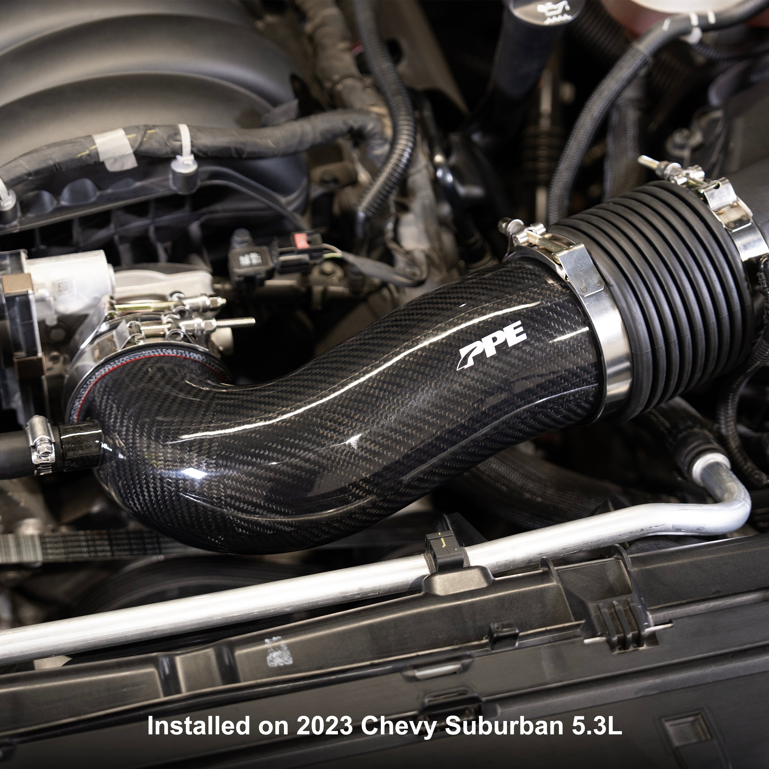 2019-2025 GM 1500/SUVs 5.3L/6.2L - Zilla Carbon Fiber Intake Tube